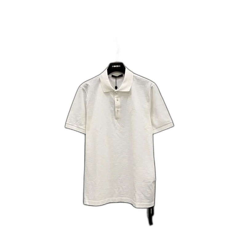 Louis Vuitton Louis Vuitton Cream Checkered Polo Shirt XL-yf Size US XL / EU 56 / 4 - 1 Thumbnail
