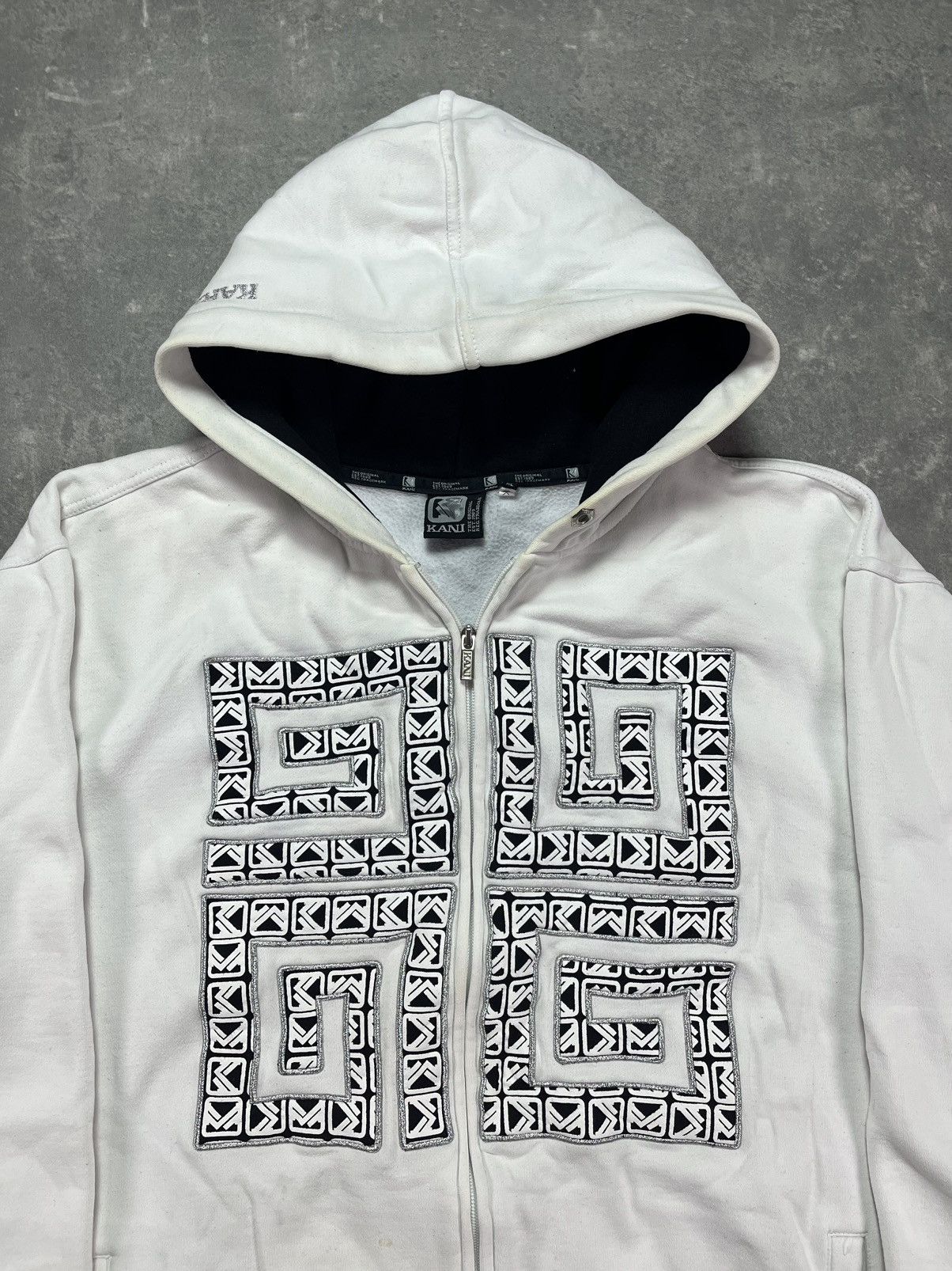 Karl Kani Karl Kani Big Spirals Logo Baggy Washed Zip Hoodie XL XXL Size US XL / EU 56 / 4 - 8 Thumbnail
