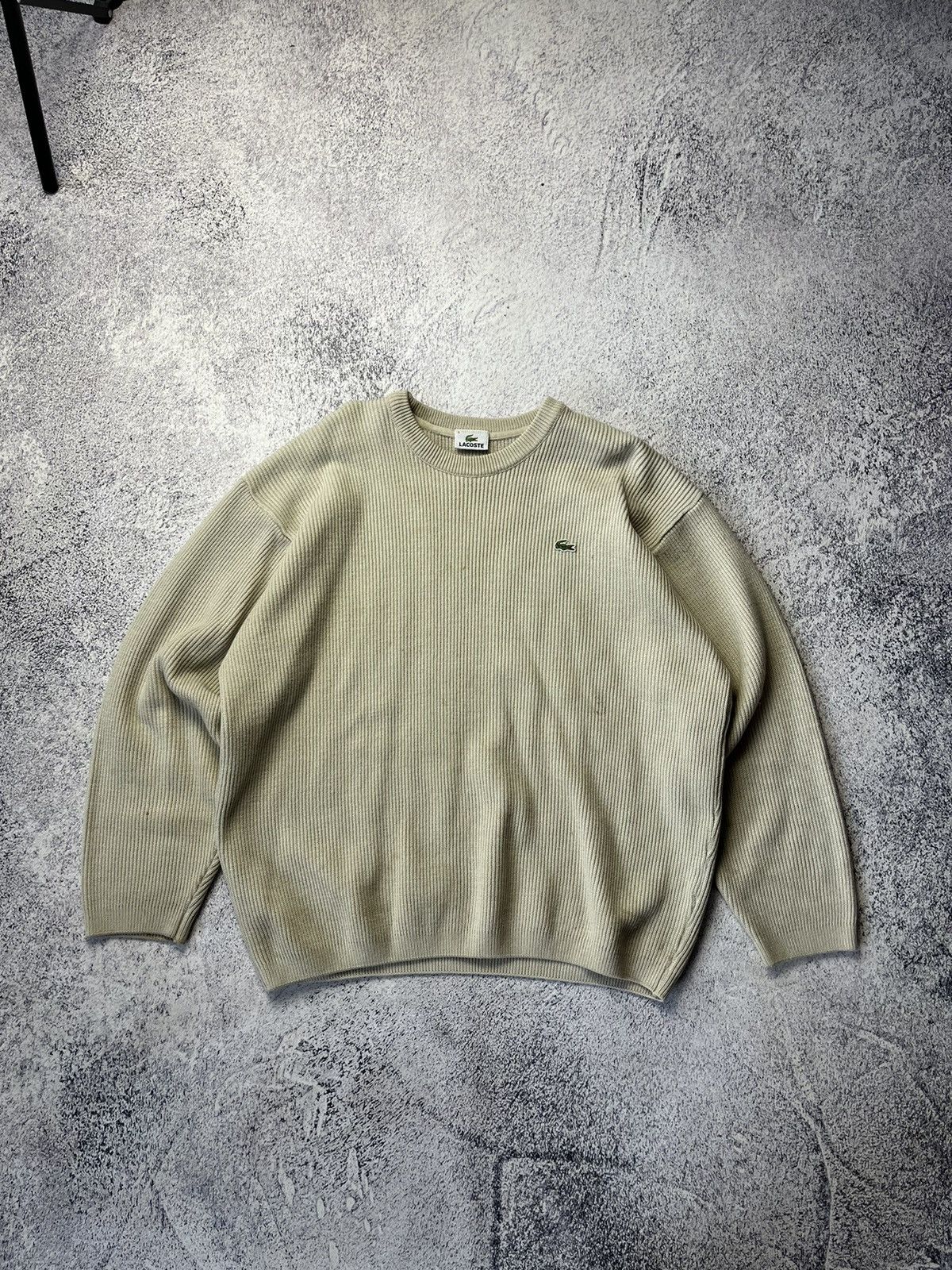 Lacoste Rare Vintage Lacoste Distressed Wool Knitted Sweater Y2K Size US M / EU 48-50 / 2 - 1 Thumbnail