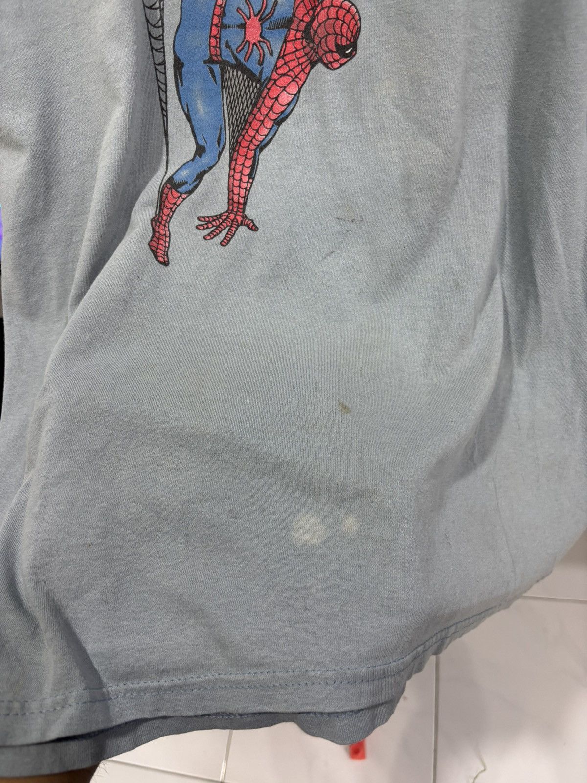 Cartoon Network × Vintage Vintage 90’s Spiderman Graphitti Designs Tshirt Size US XL / EU 56 / 4 - 4 Thumbnail