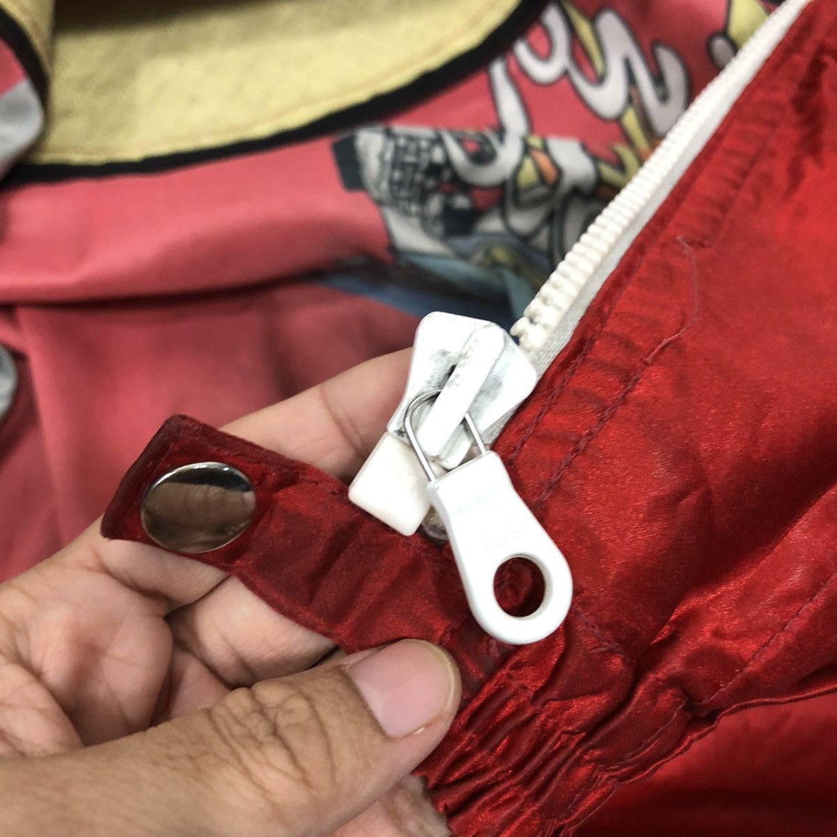Japanese Brand × Vintage 📌Vintage Bomber Jacket Boat Race Big Logo Rich Red Size US M / EU 48-50 / 2 - 19 Thumbnail