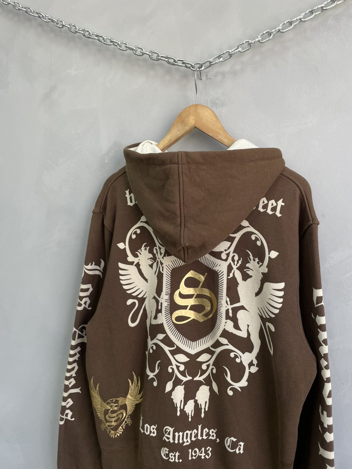 Christian Audigier Ed Hardy by christian audigier Hoodie Y2K Brown Smet Logo Size US L / EU 52-54 / 3 - 15 Thumbnail