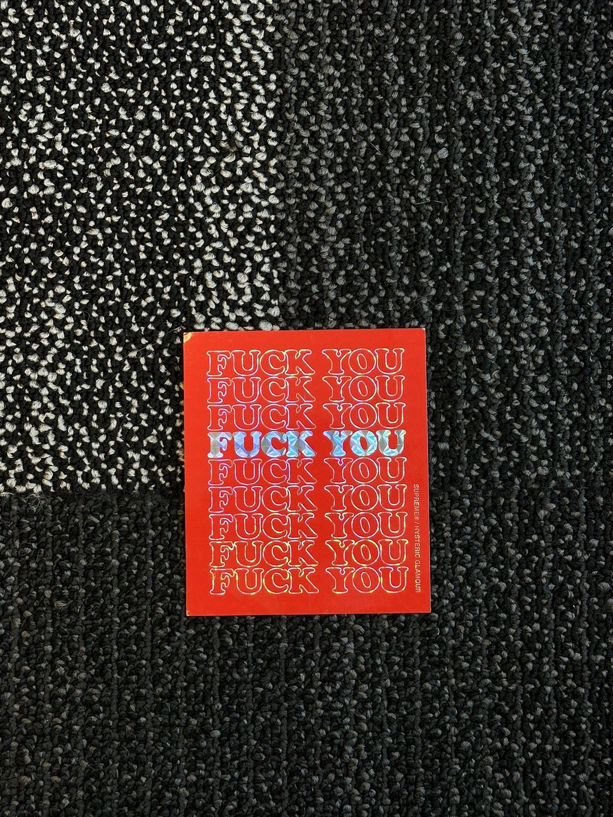 Supreme Supreme Hysteric Glamour Fuck You Sticker Size ONE SIZE - 1 Preview