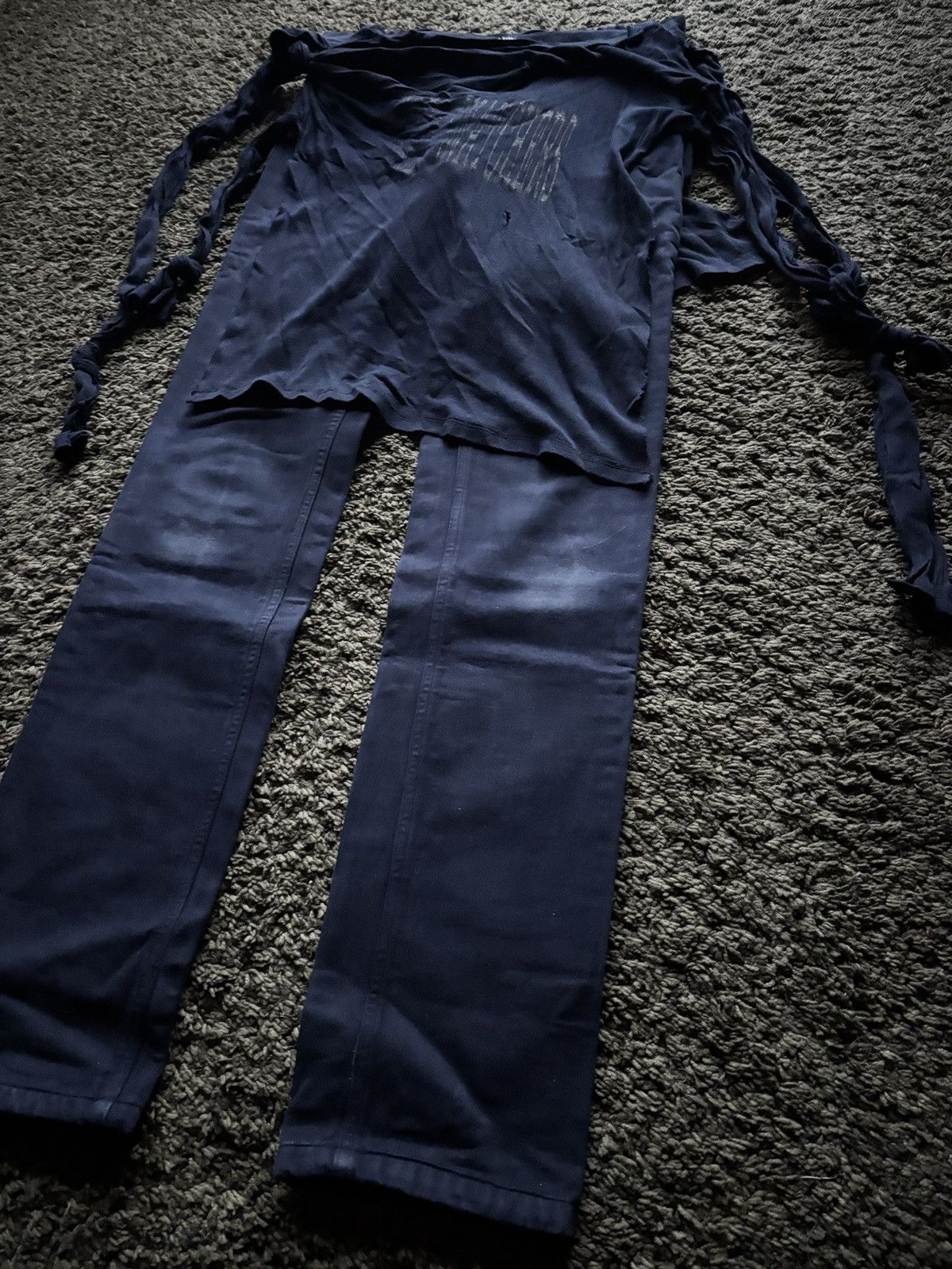 Raf Simons AW04 Raf Simons “Waves” Zombie Pants Size US 28 / EU 44 - 4 Thumbnail