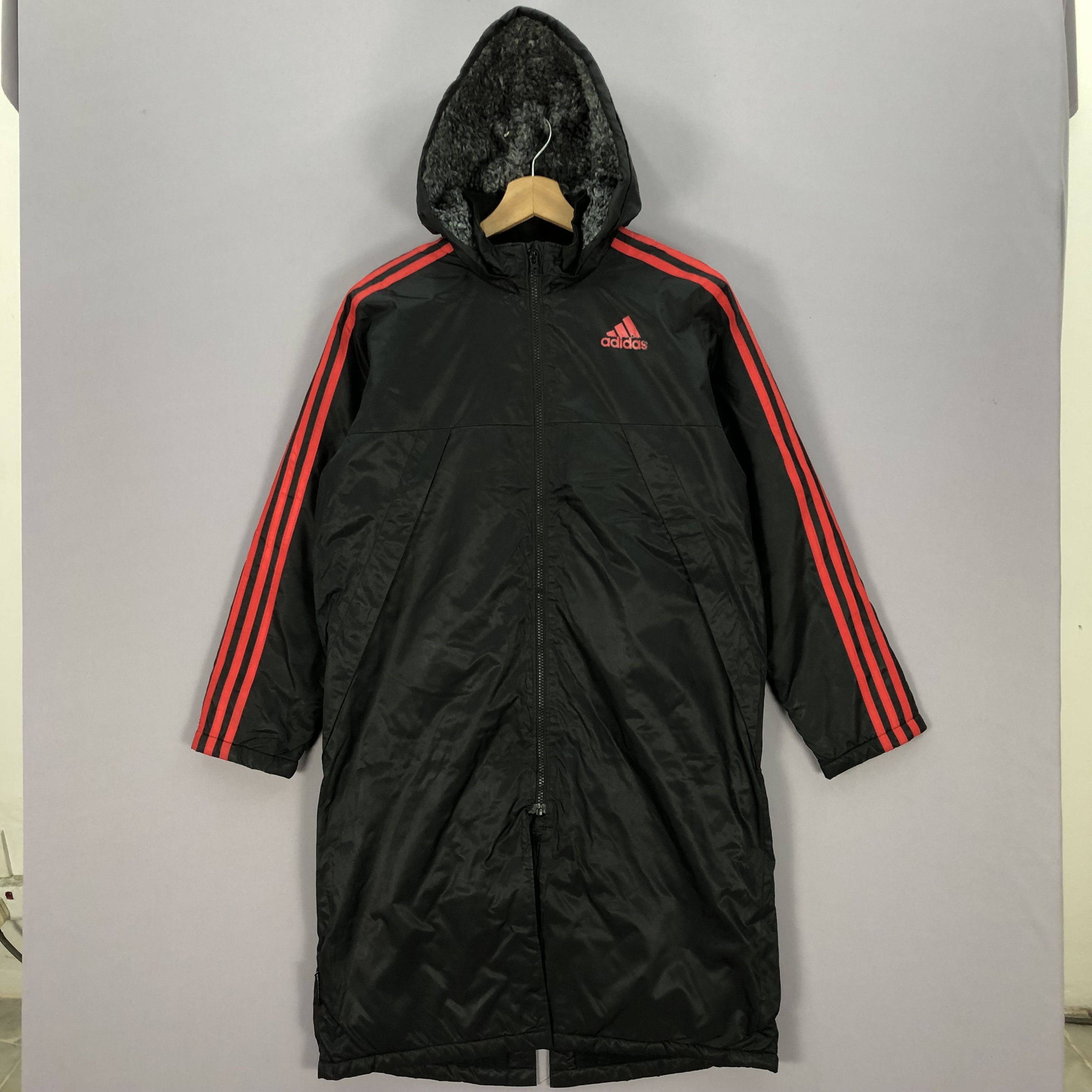 Adidas × Vintage Vintage Adidas Hoodie Windbreaker Coach Long Jacket Size US M / EU 48-50 / 2 - 2 Thumbnail