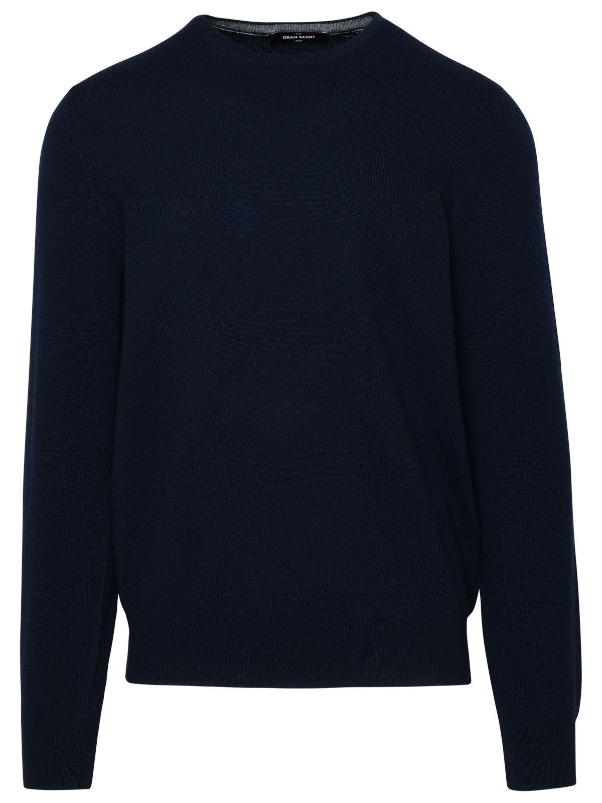 image of Gran Sasso Blue Cashmere Sweater, Men's (Size Large)