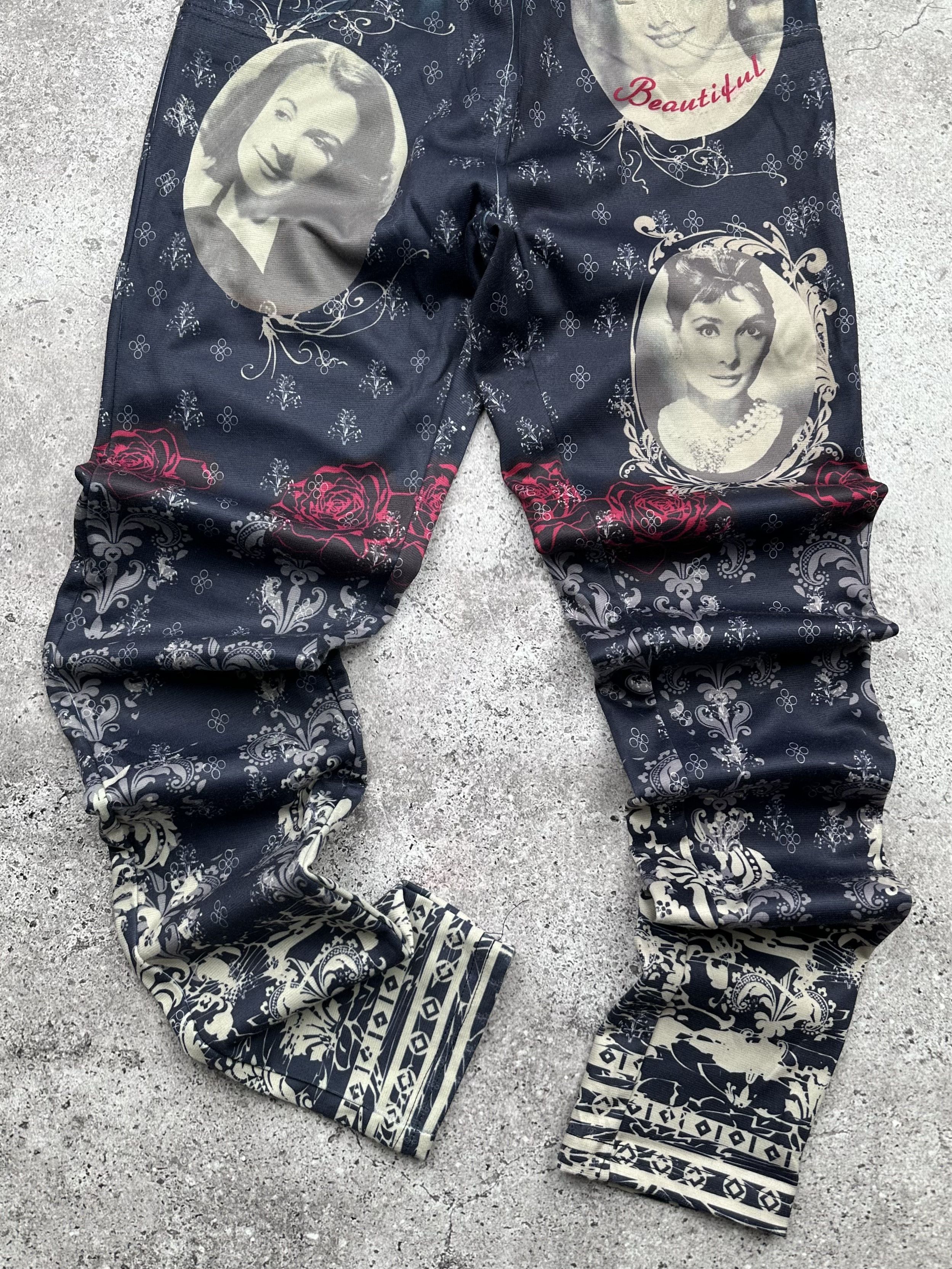 Vintage Vintage Printed Pants C541(V555) Size 26" / US 2 / IT 38 - 3 Thumbnail