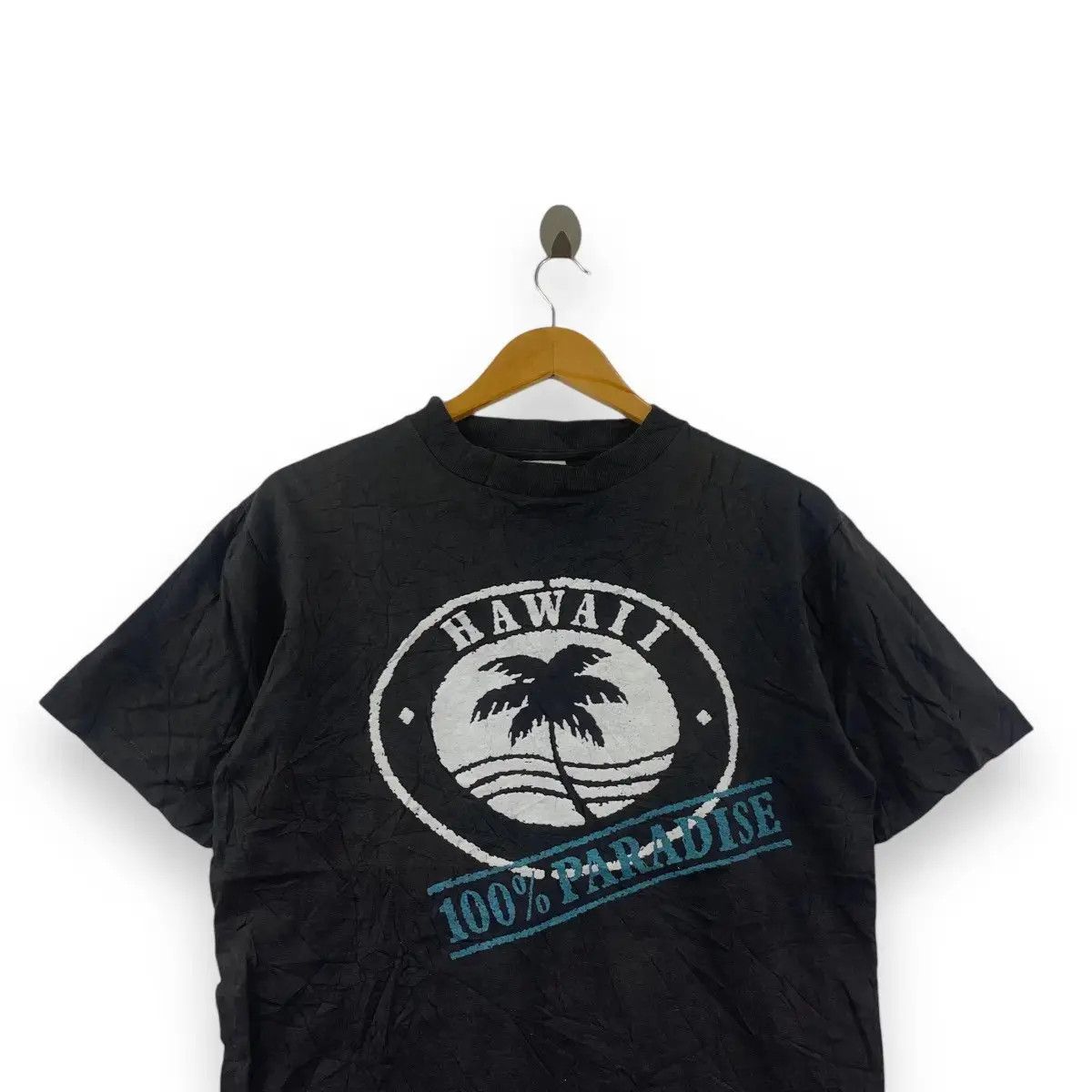 Vintage Vintage 90’ HAWAII 100% PARADISE Miller Made In USA Tee Size US M / EU 48-50 / 2 - 2 Thumbnail