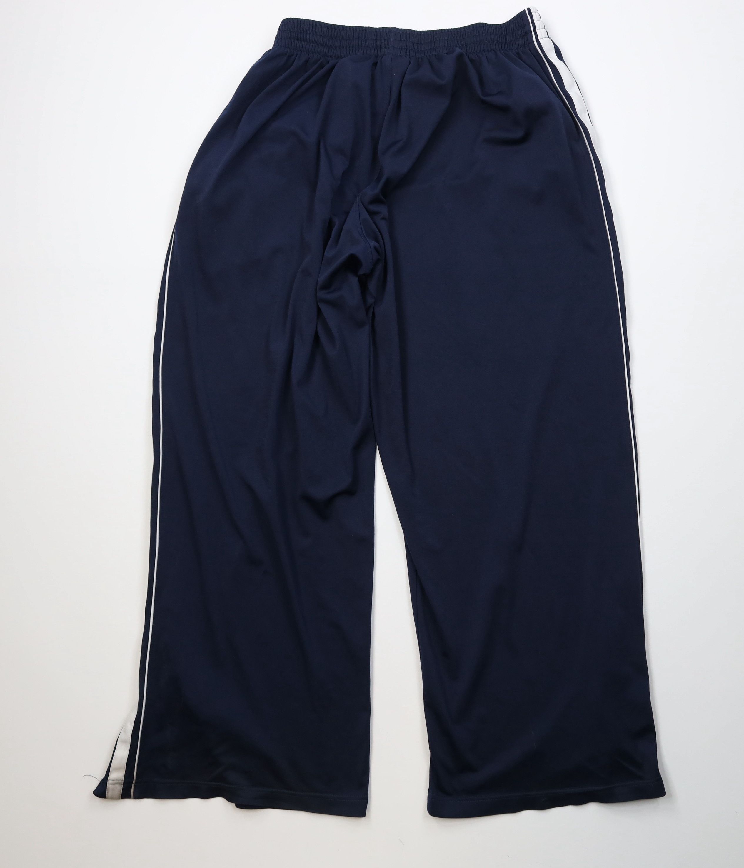 Nike Vintage Nike Mini Swoosh Striped Wide Leg Pants Navy Blue Size US 38 / EU 54 - 13 Thumbnail