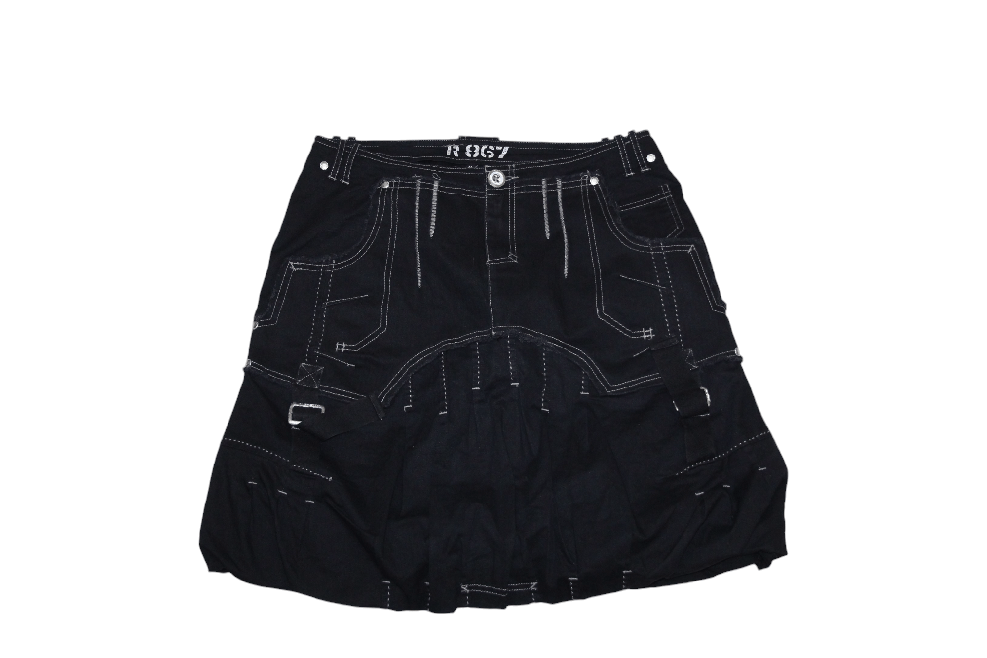 Other Vtg R-867 Seditionaries Design Cargro Balloon Denim Skirt Size 32" / US 10 / IT 46 - 7 Thumbnail
