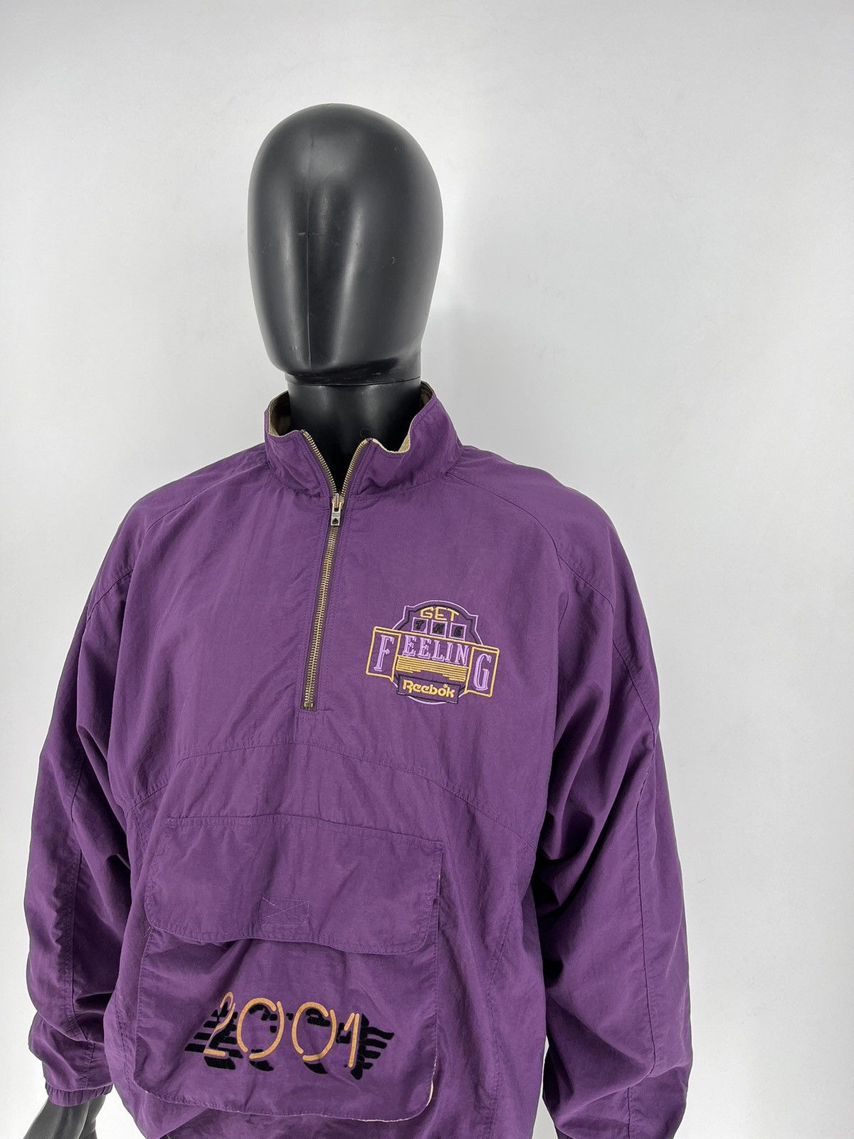 Reebok × Vintage Rare Vintage 90s Reebok Exclusive Get Feeling Jacket Size US XL / EU 56 / 4 - 4 Thumbnail