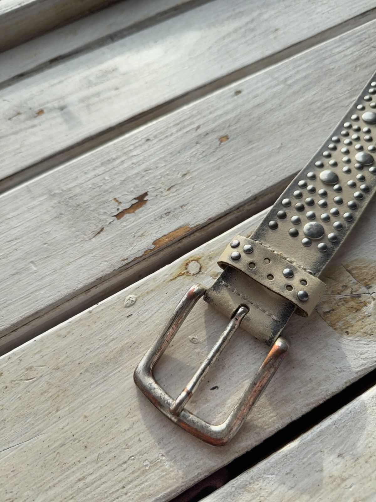 Japanese Brand Vintage Retro 90s Y2K Opium Real Leather Japanese style belt Size ONE SIZE - 4 Thumbnail