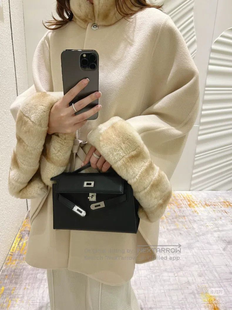 Loro Piana Sequined Off-white Cashmere Cloak