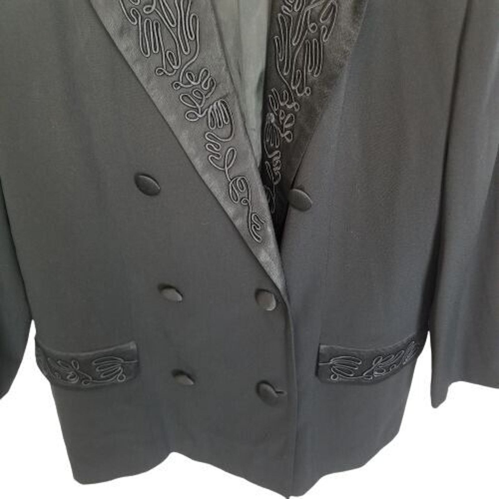 Vintage Vintage Daymor Couture Womens Blazer Evening Holiday 16 Size XXL / US 16-18 / IT 52-54 - 3 Thumbnail