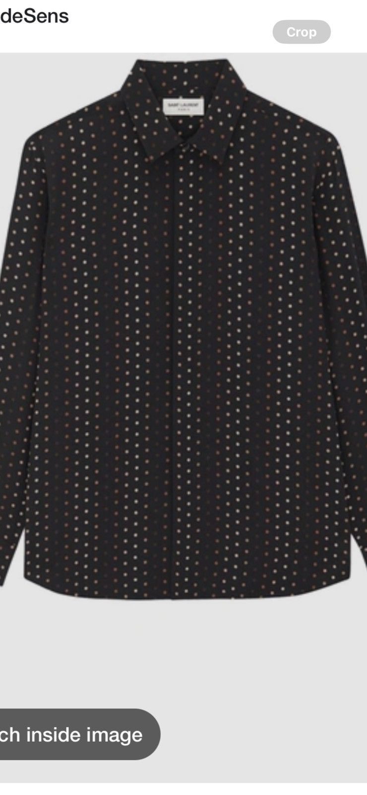 Saint Laurent Paris Saint Laurent men’s silk dots shirt. 38/15.5. $1650 Size US M / EU 48-50 / 2 - 1 Thumbnail