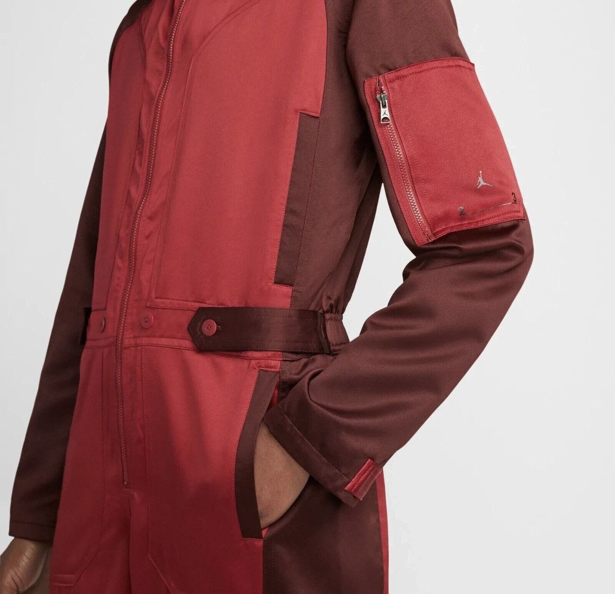 Jordan Brand Air Jordan 23 Engineered Flight Maroon Red Jumpsuit Sz XS Size XS / US 0-2 / IT 36-38 - 3 Thumbnail