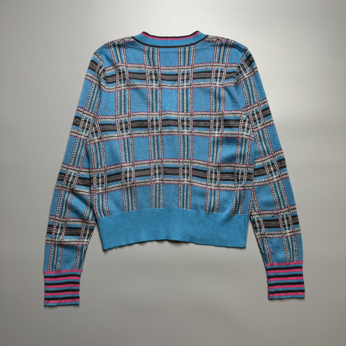 Vivienne Westwood Vivienne Westwood - Madras Checkered Wool Cardigan (Rare) Size M / US 6-8 / IT 42-44 - 2 Thumbnail