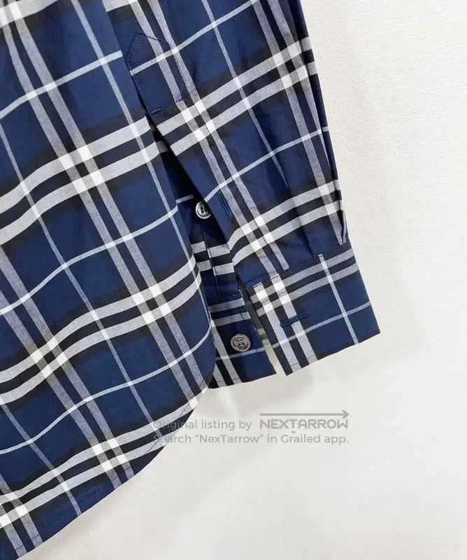 Burberry Burberry Blue Plaid Long Sleeve Shirt for Men. Size US XL / EU 56 / 4 - 6 Thumbnail