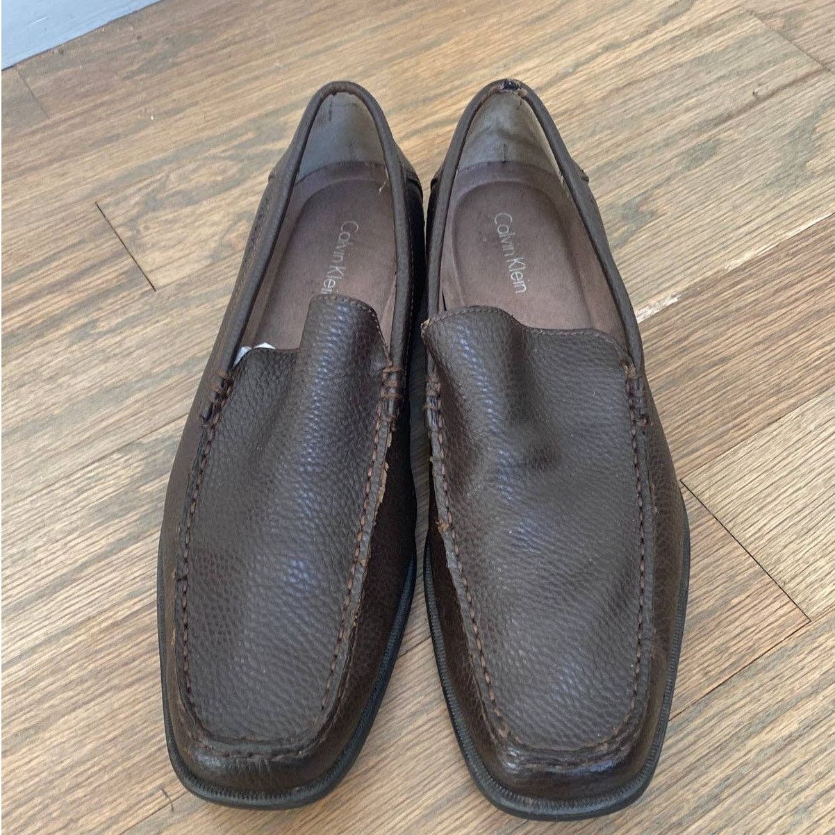 Calvin Klein Calvin Klein Brown Leather Loafers Size 9.5 Size US 9.5 / EU 42-43 - 1 Thumbnail