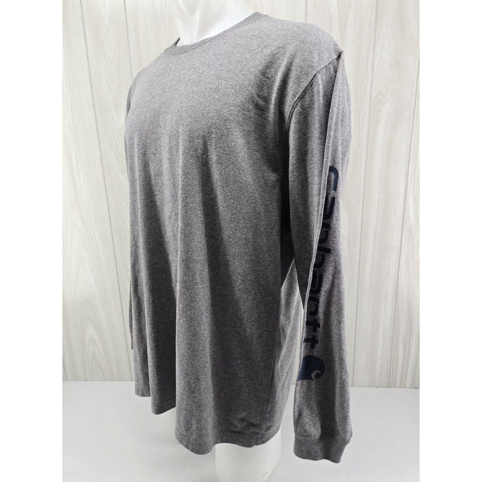 Carhartt VINTAGE Carhartt Long Sleeve T-Shirt Mens Large Original Fit Gray Logo Spellout Size US L / EU 52-54 / 3 - 3 Thumbnail