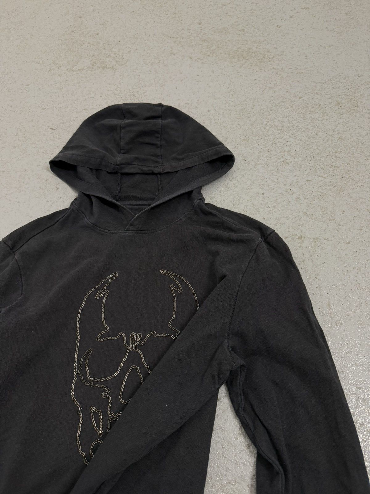 John Varvatos John Varvatos Chain Skull Light Hoodie Size US XS / EU 42 / 0 - 6 Thumbnail