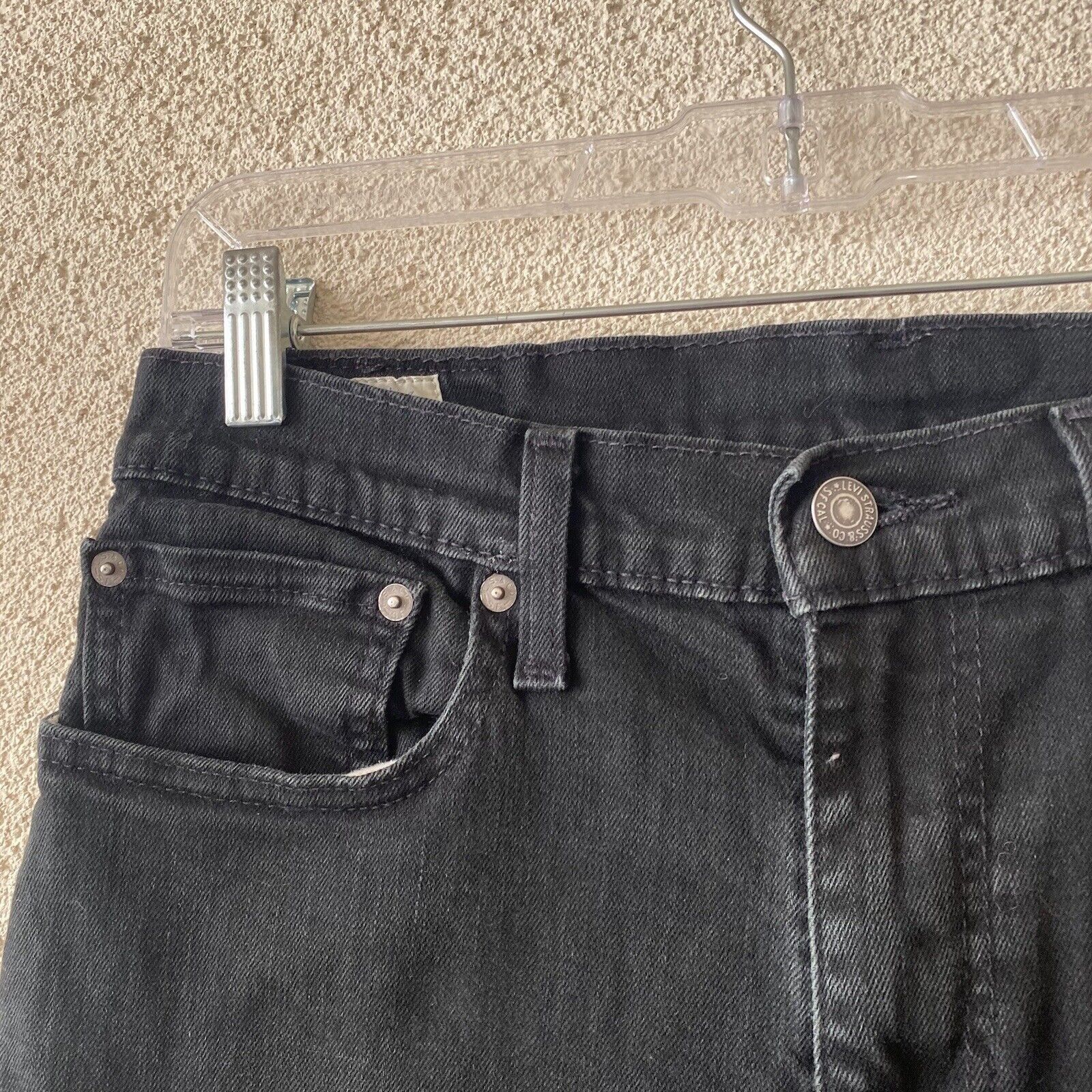 Levi's LEVIS 512 Womens Jeans Black Skinny Taper Stretch Premium Bi Size 32" / US 10 / IT 46 - 8 Thumbnail
