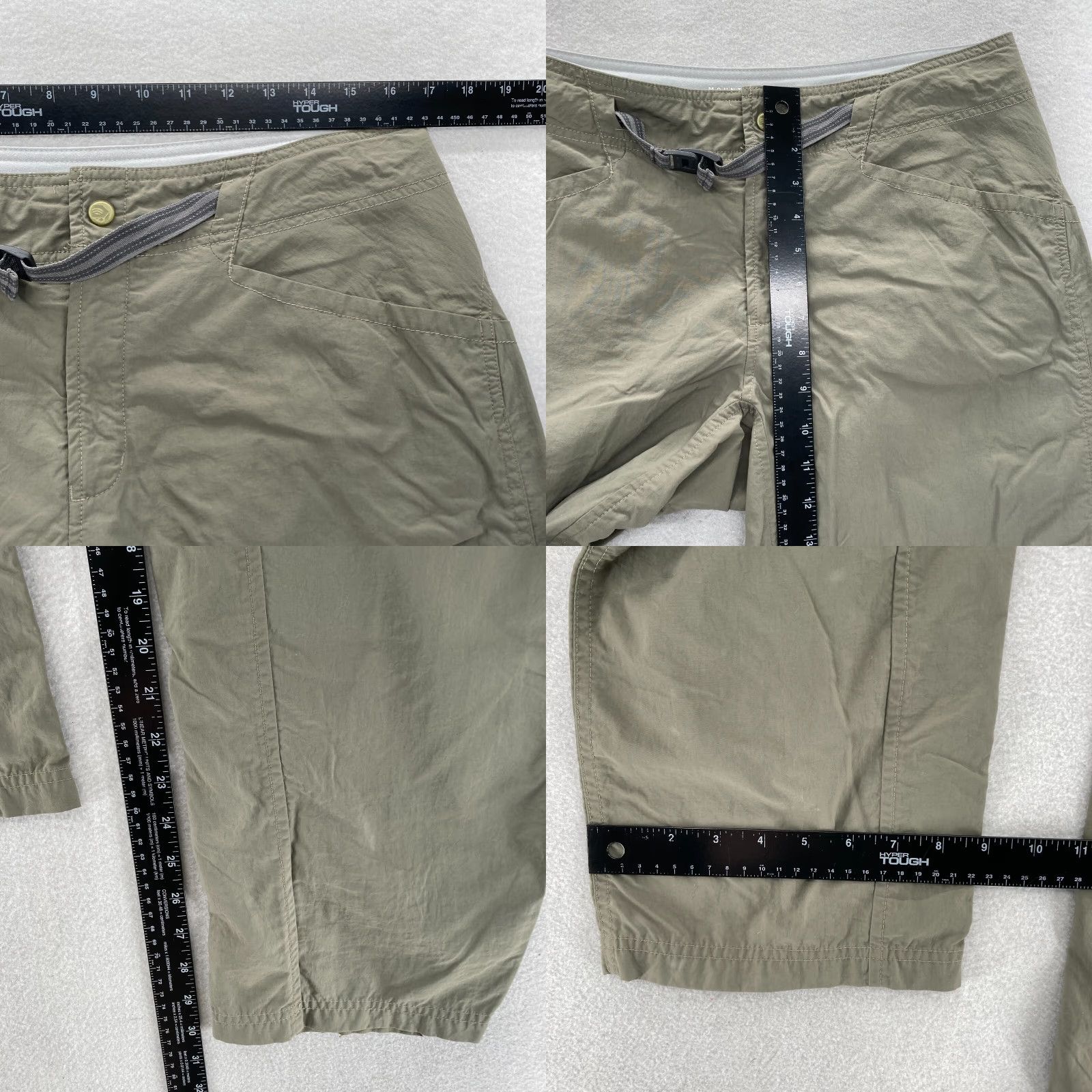 Mountain Hardwear Mountain Hard Wear Hiking Pants Women's 12/32 Brown Nylon Belted Tech Pocket Cargo Size 34" / US 12 / IT 48 - 8 Thumbnail