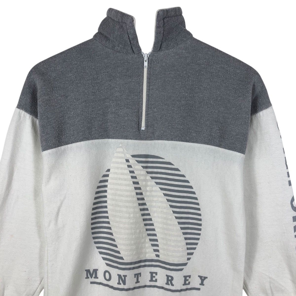 Vintage MONTEREY CALIFORNIA Sailboat Half Zipper Sweatshirt Size US M / EU 48-50 / 2 - 3 Thumbnail