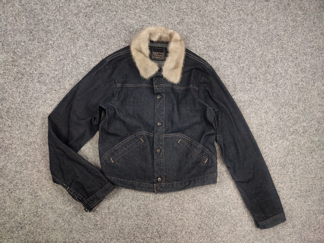 Marithe + Francois Girbaud Marithe Francois Girbaud Vintage Denim Pocket fur Jacket Size M / US 6-8 / IT 42-44 - 8 Thumbnail