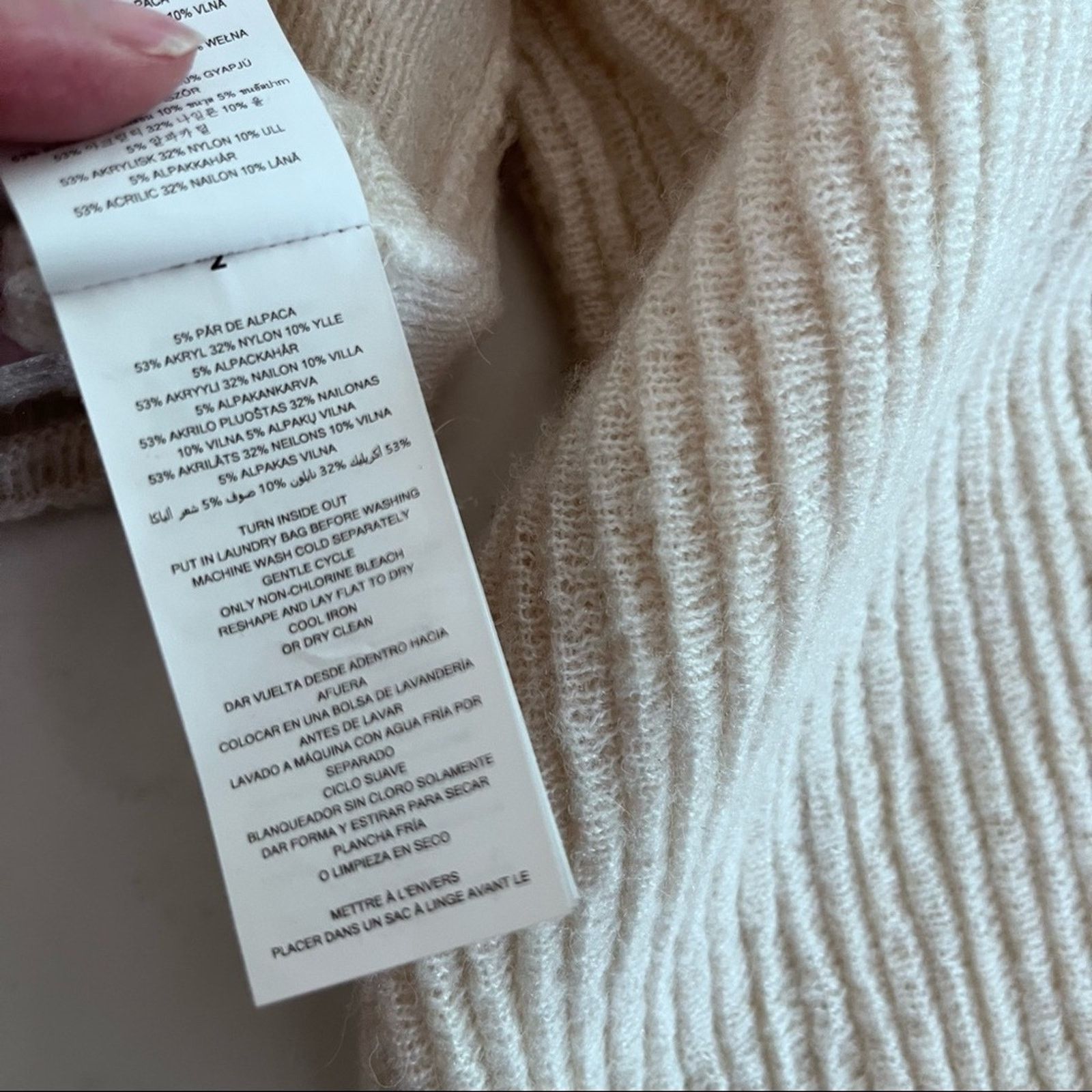 Michael Kors Michael Kors Ottoman Knit Ecru Dolman-sleeve Sweater Size S / US 4 / IT 40 - 7 Thumbnail