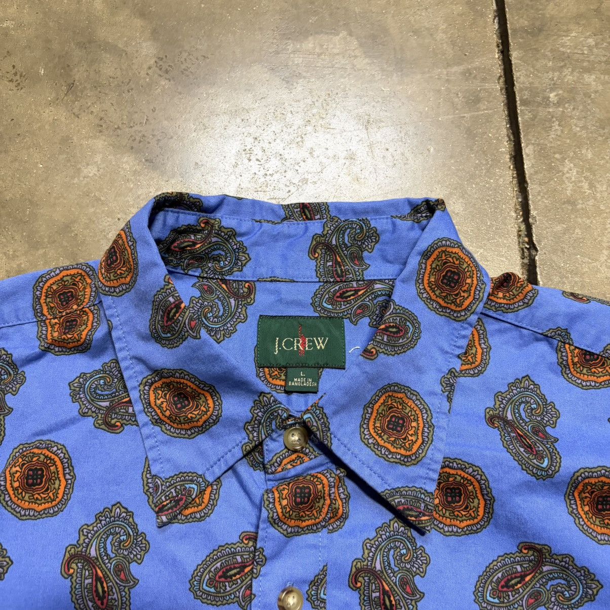 J.Crew Vintage J Crew Button Up Shirt Paisley Bandana Preppy 90s Size US L / EU 52-54 / 3 - 7 Thumbnail