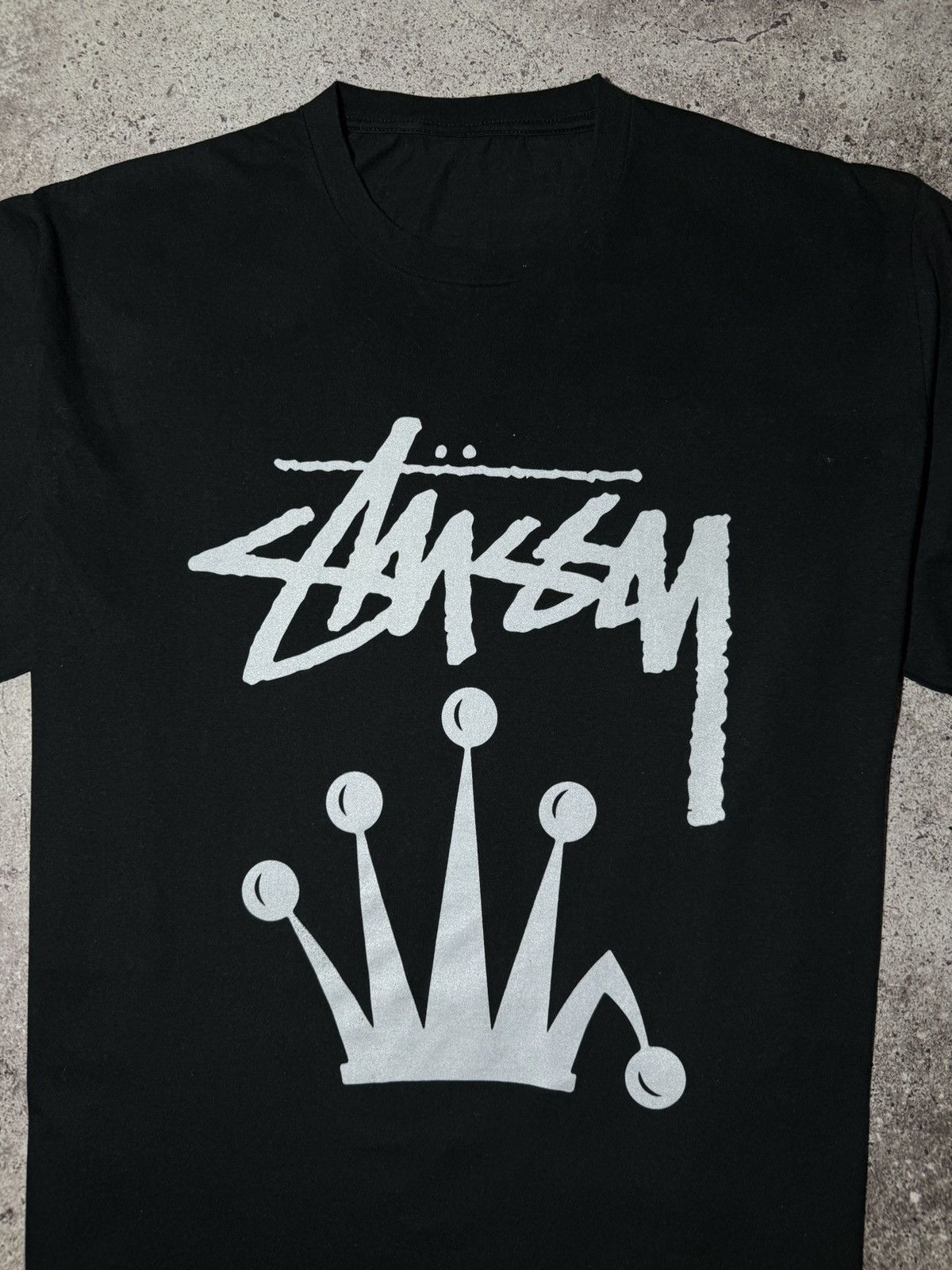 Stussy × Vintage Stussy vintage big logo black t-shirt Size US L / EU 52-54 / 3 - 2 Thumbnail
