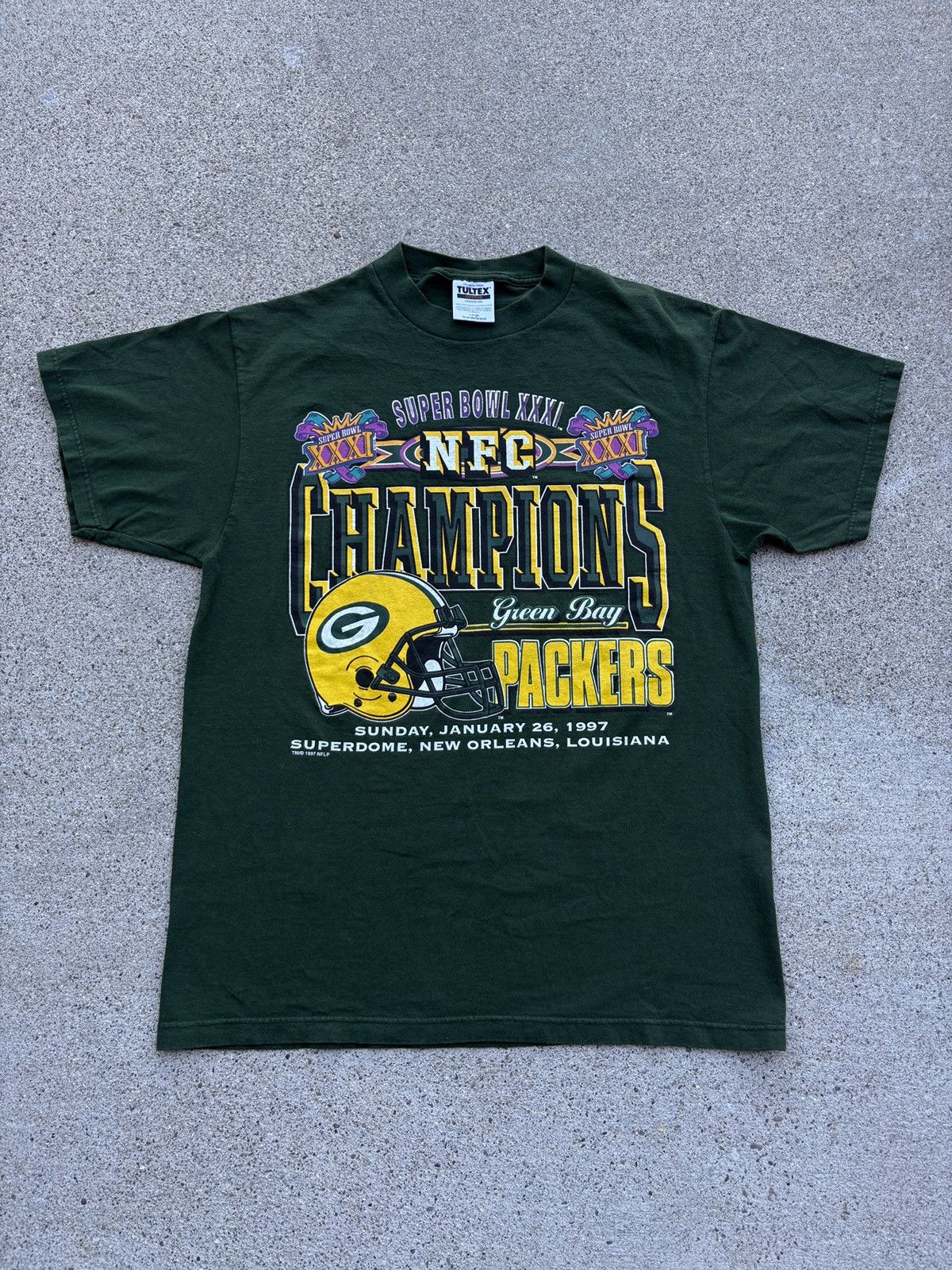 NFL Vintage 1997 NFL Packers “Super Bowl XXXI” Green Tee Size L Size US L / EU 52-54 / 3 - 1 Thumbnail