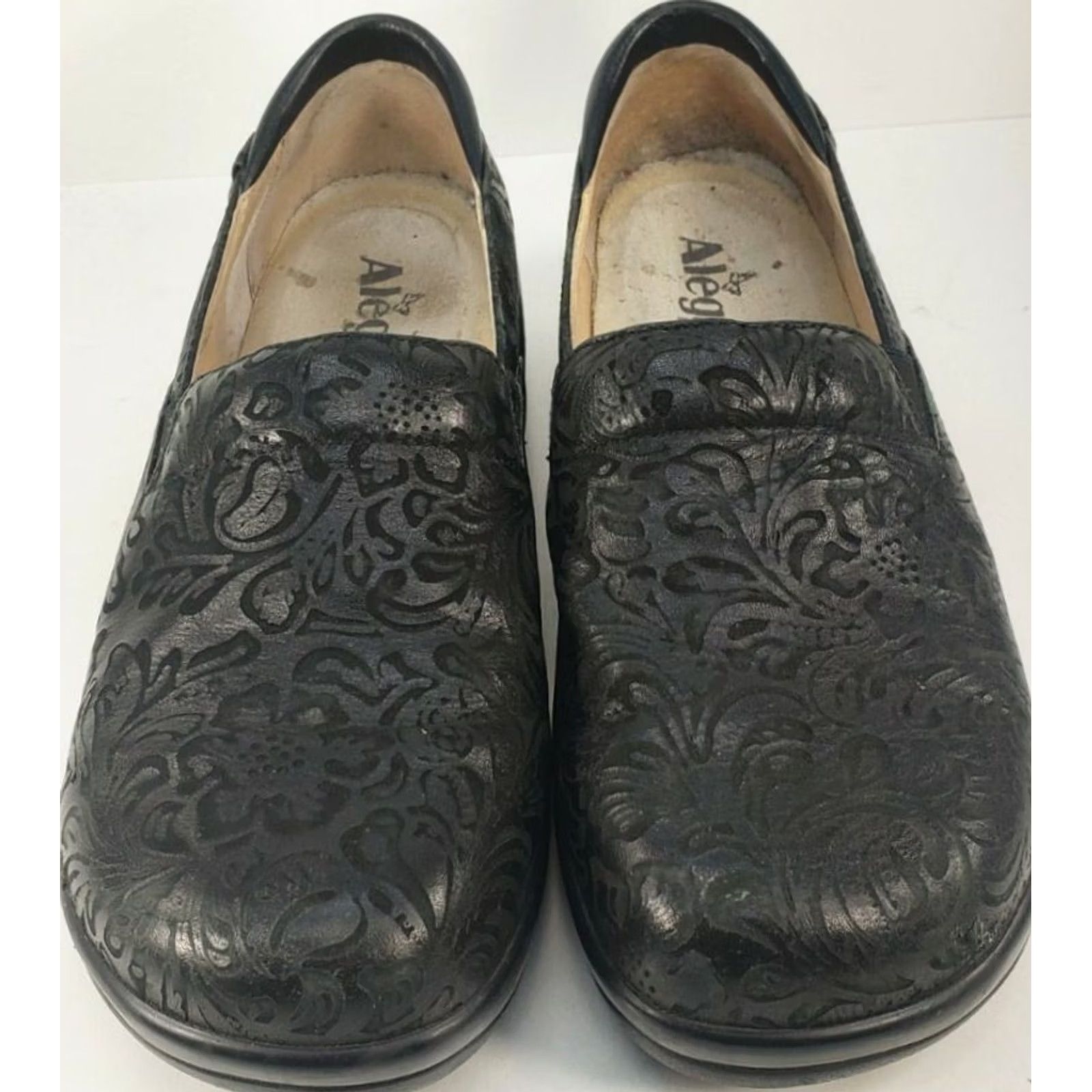 Vintage Alegria Women's Keli Professional Clog Black Floral Pattern Sz 9M 40EU Size ONE SIZE - 5 Thumbnail