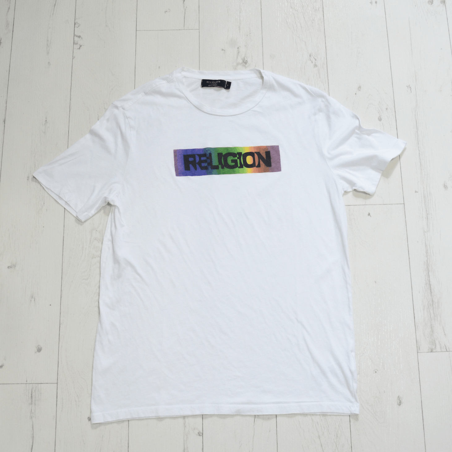 Other Religion Big Logo White T-shirt Y2K Tee Size US L / EU 52-54 / 3 - 2 Thumbnail