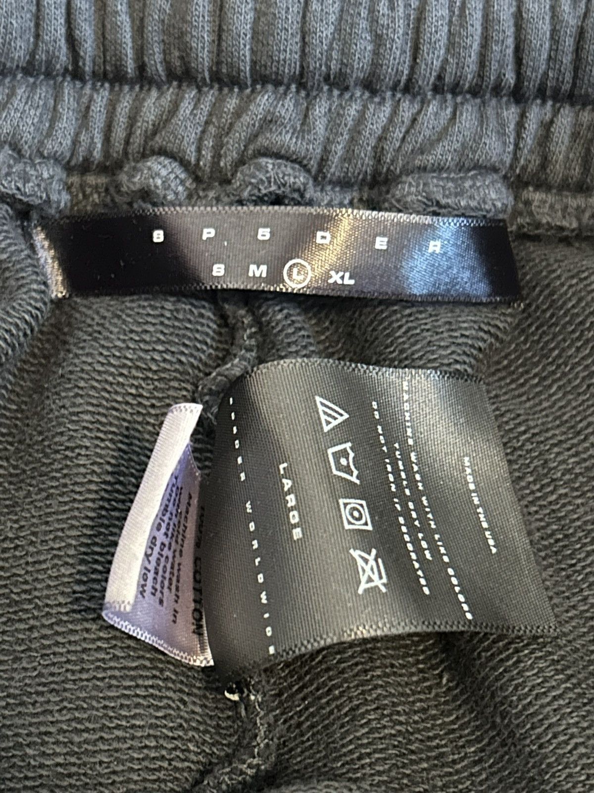 Sp5der × Young Thug RARE Sp5der Worldwide Cut & Sew Shorts Season 2022 Size US 34 / EU 50 - 5 Thumbnail