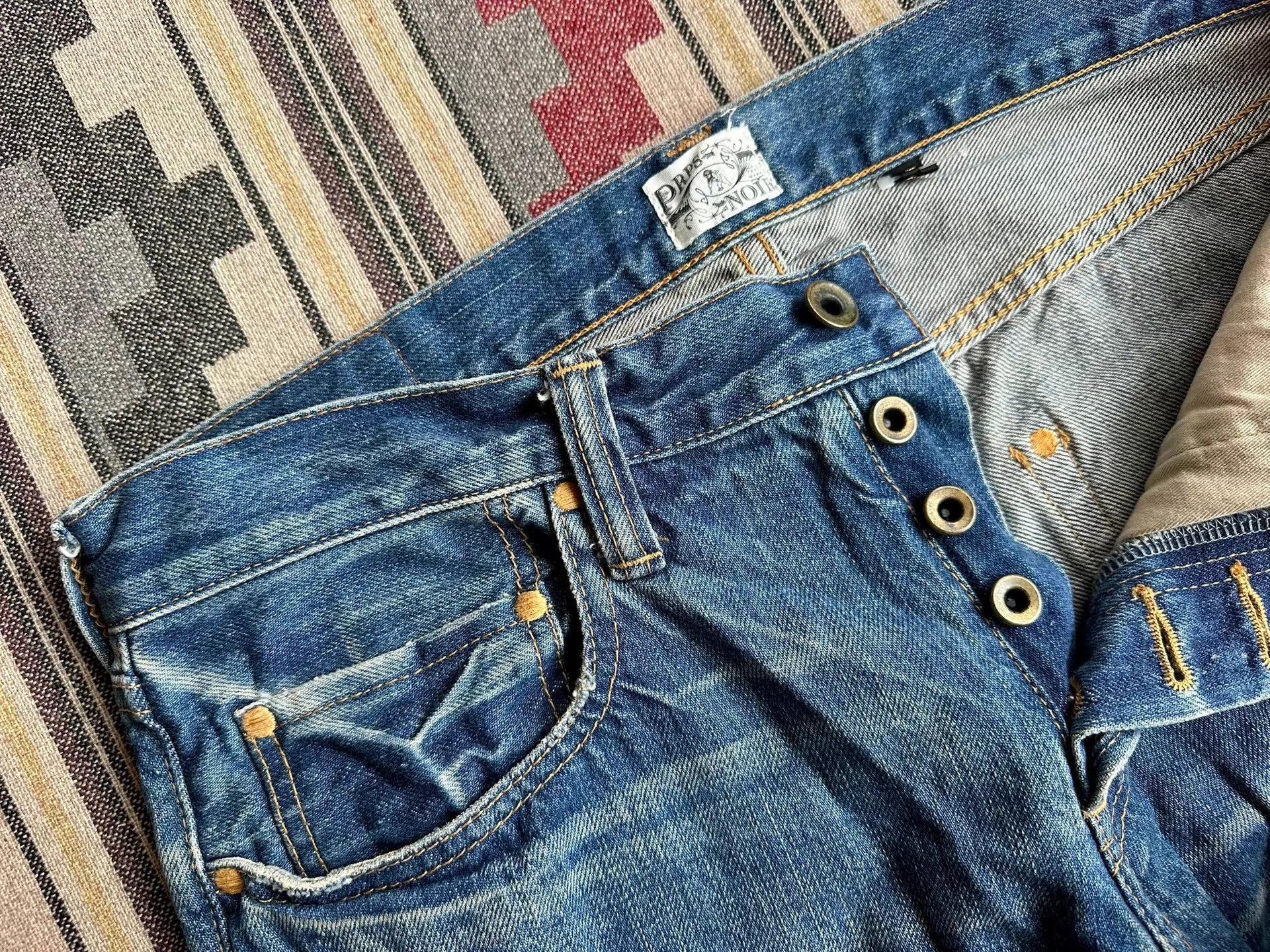 Prps Prps Noir P85P02FBL Heavy Wash Distressed Jeans 32 Size US 32 / EU 48 - 4 Thumbnail