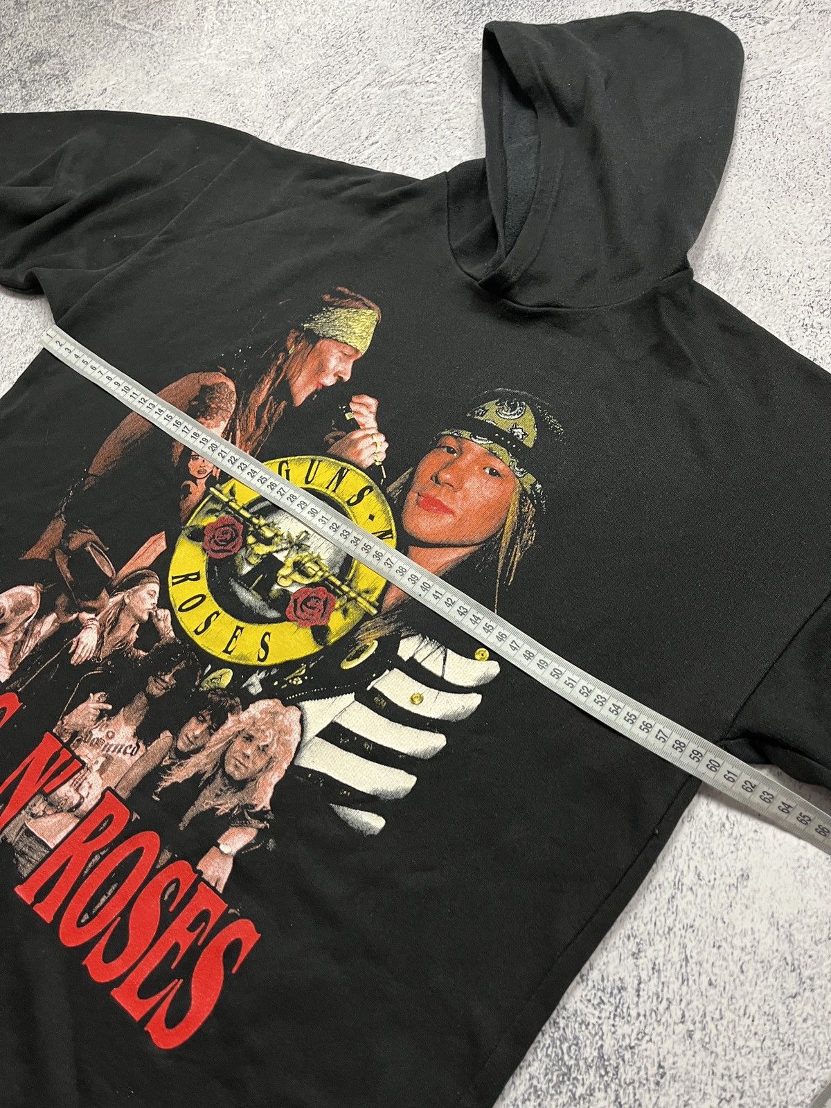 Band Tees Guns N’ Roses Crazy Big Logo Print Hoodie Rare Band Tee Y2k Size US XL / EU 56 / 4 - 16 Thumbnail