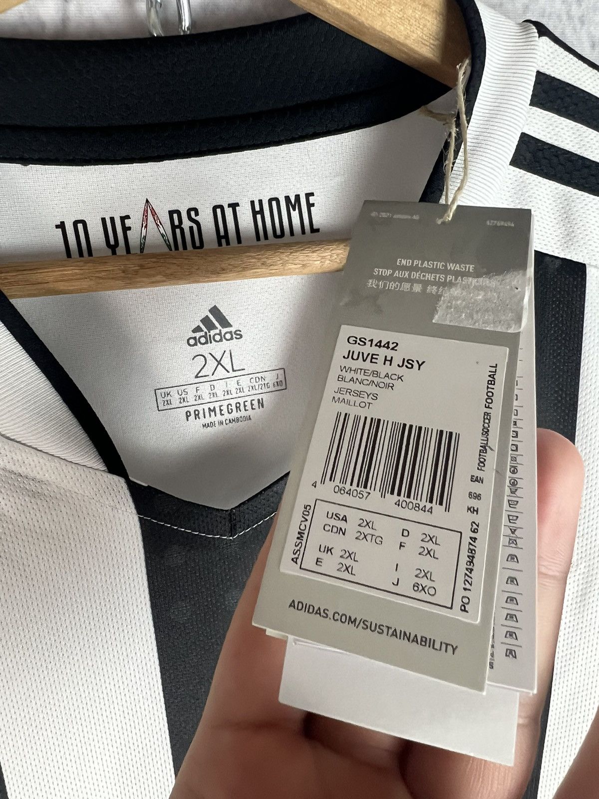 Adidas 2021/2022 Juventus Turin Football Soccer Jersey Size US XXL / EU 58 / 5 - 4 Thumbnail