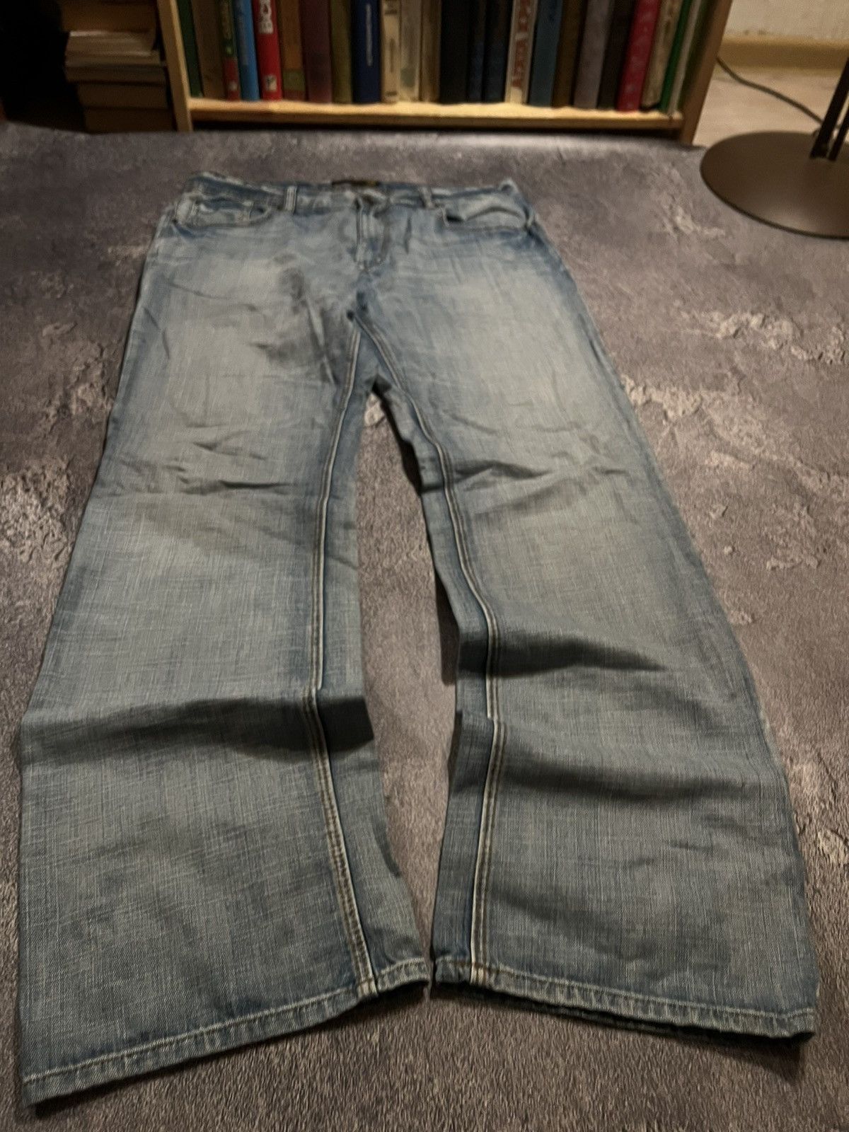 Vintage Avan-Garde Baggy Vintage Style Jeans / Retro Streetwear 90 Size US 38 / EU 54 - 8 Thumbnail