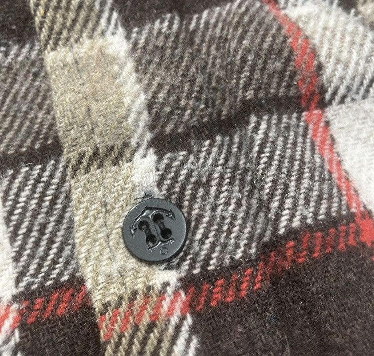 CPO × Japanese Brand × Vintage 70’s CPO Plaid Flannel Shirt Linen Blend Blanket Shirt Size US M / EU 48-50 / 2 - 3 Thumbnail
