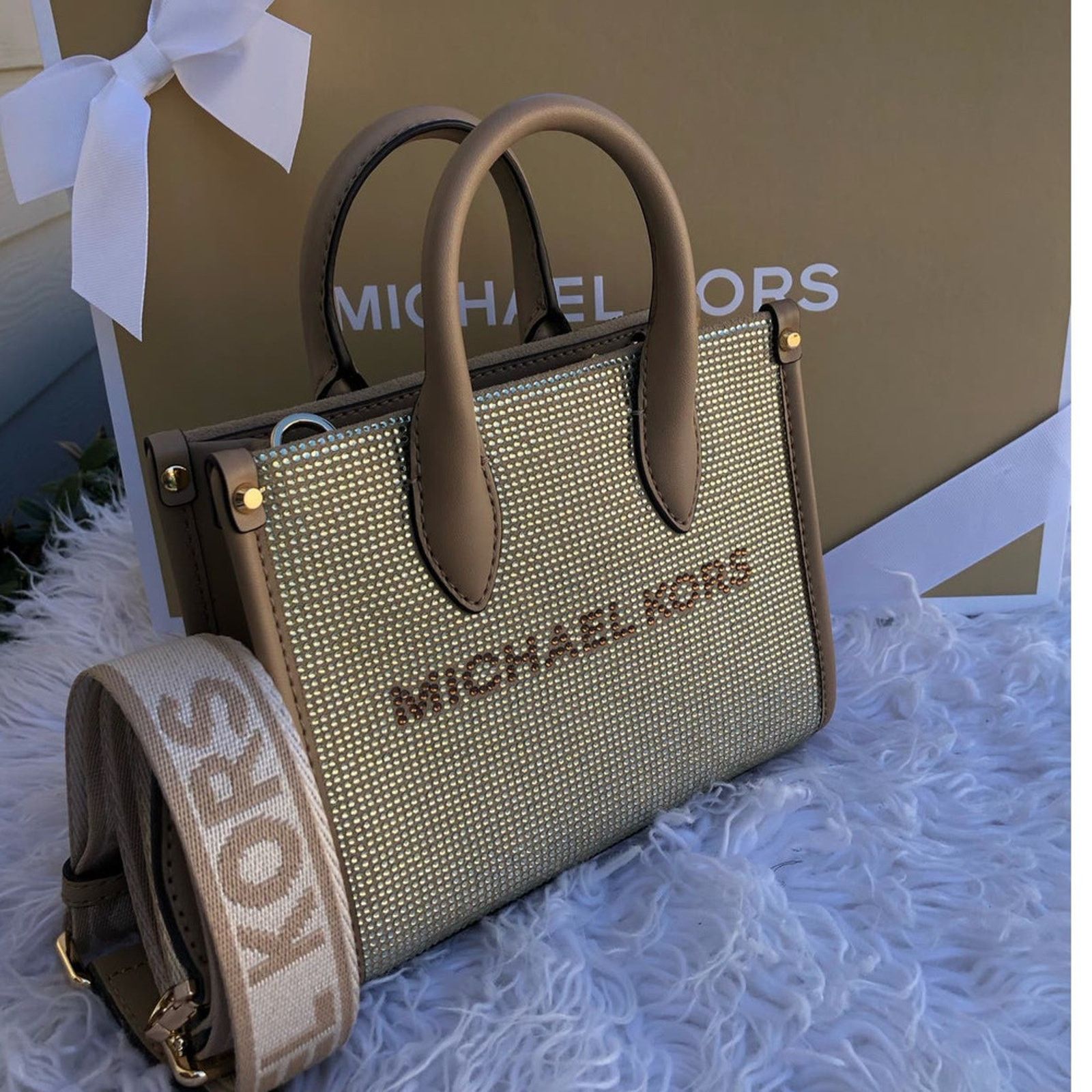 Michael Kors MICHAEL KORS Mirella Extra-Small Logo Shopper Crossbody Size ONE SIZE - 2 Thumbnail