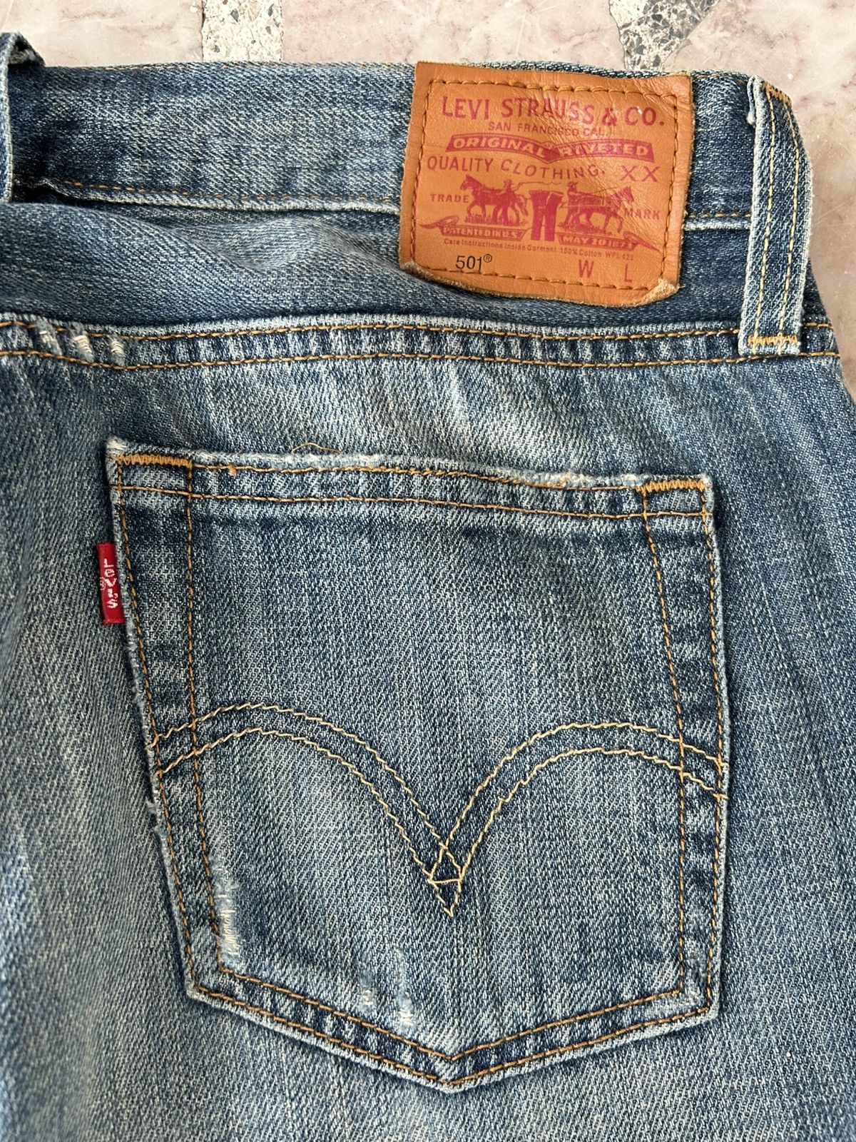 Levi's Levis Vintage 501 Ripped Jeans Size US 30 / EU 46 - 11 Thumbnail