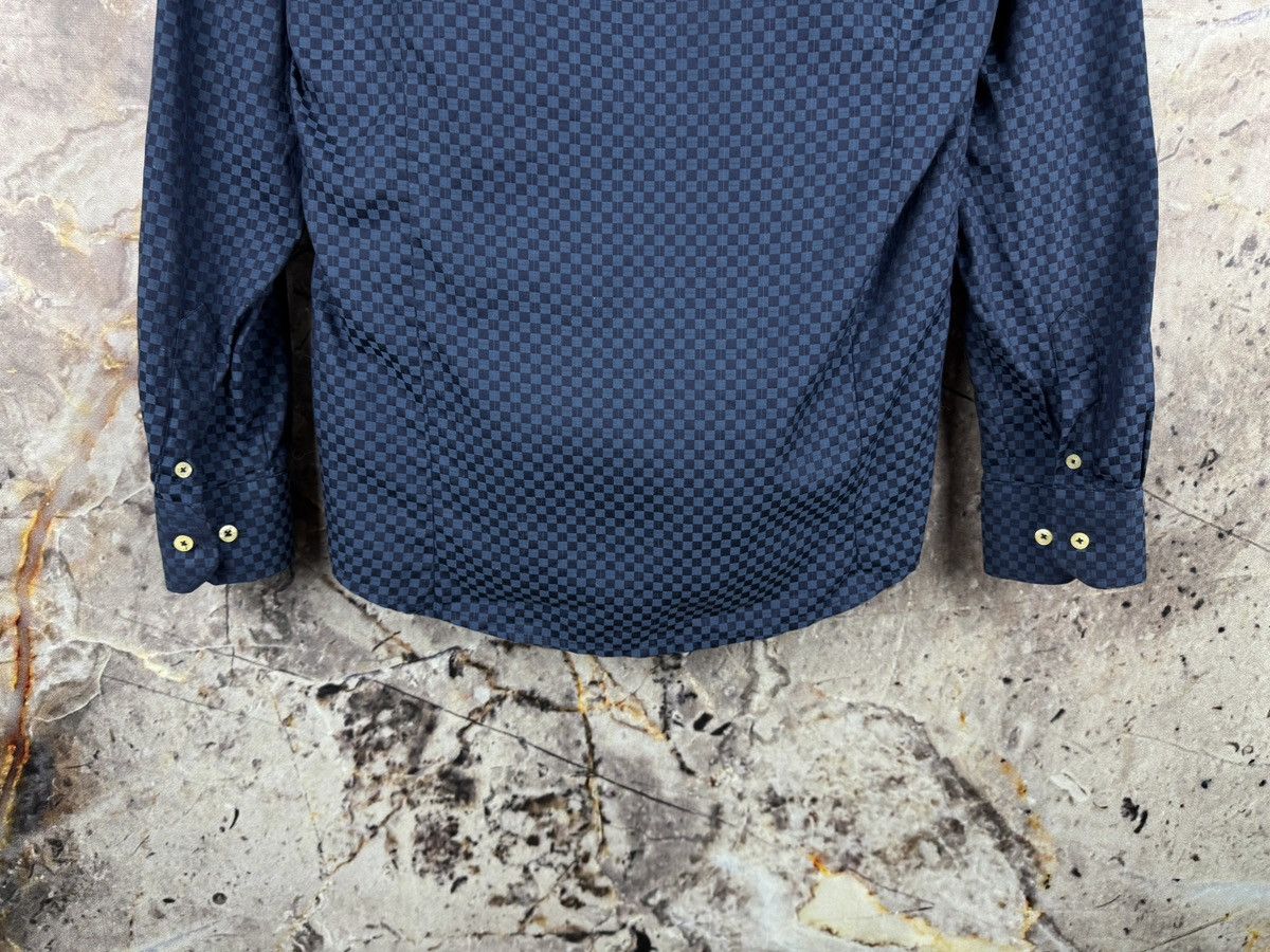 Etro Etro Men’s Button-Up Shirt Blue Checkered Pattern Long Sleev Size US M / EU 48-50 / 2 - 12 Thumbnail