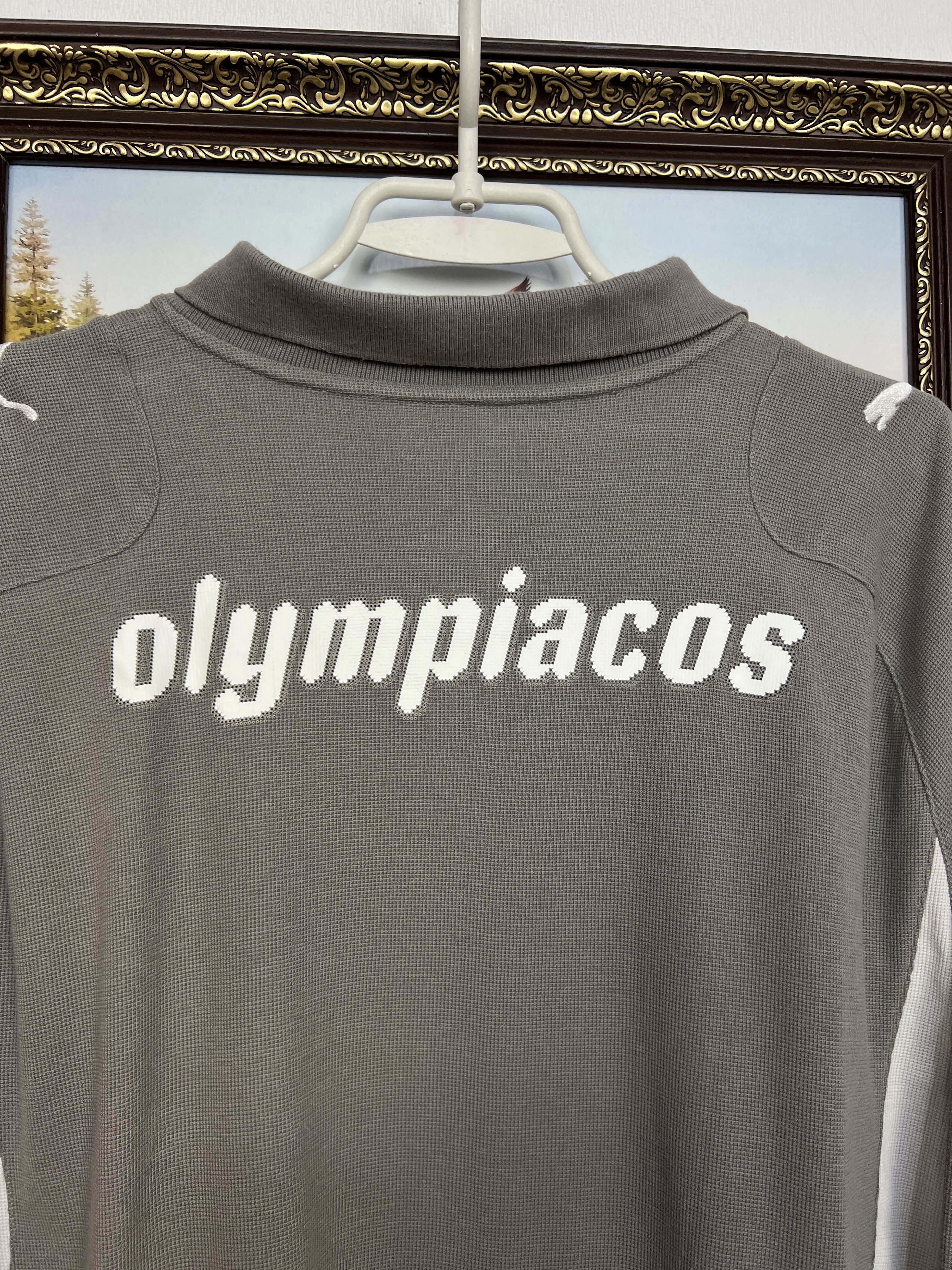 Puma Olympiacos Football Long Sleeve Polo Train Shirt Jersey Size US XL / EU 56 / 4 - 10 Thumbnail