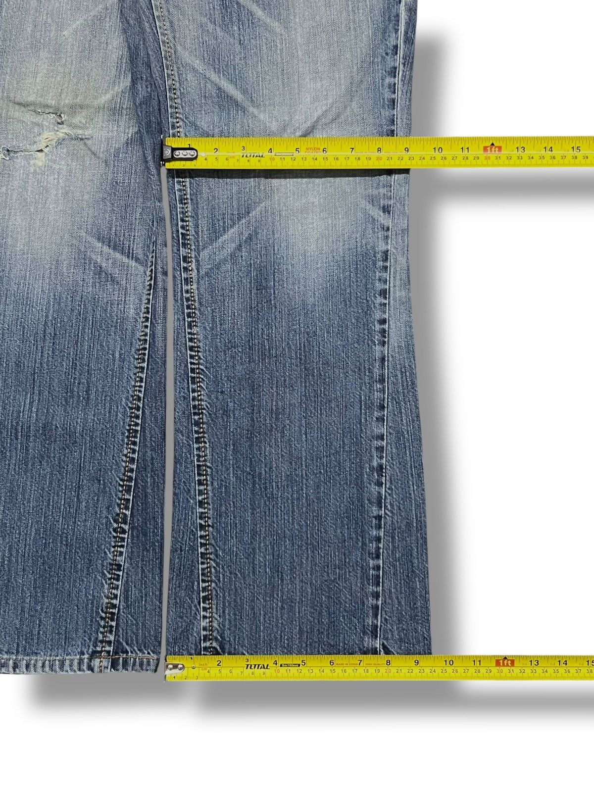 Edwin Bootcut Vintage Edwin 431 Japan - Faded, Distressed Jeans Size US 34 / EU 50 - 19 Thumbnail