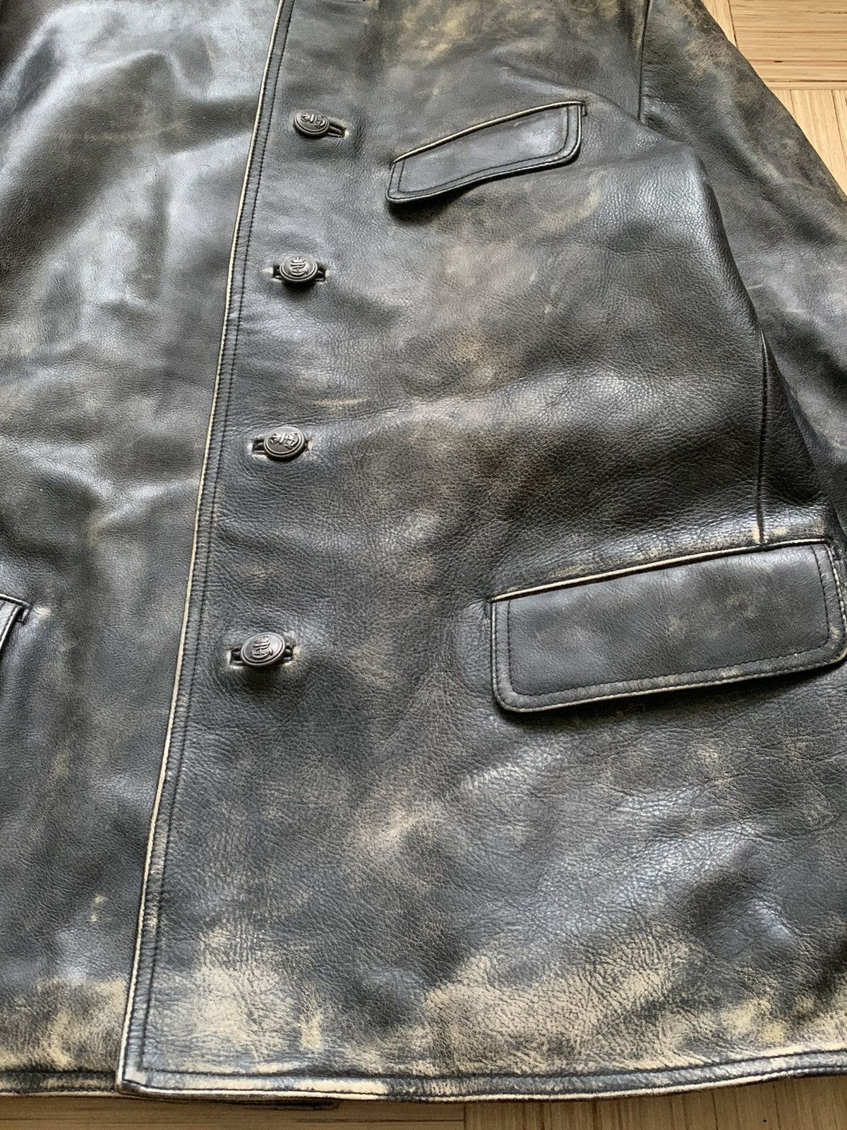 RRL Ralph Lauren Ralph Lauren Double RL RRL Leather Coat Jacket XL Size Size US XL / EU 56 / 4 - 3 Thumbnail