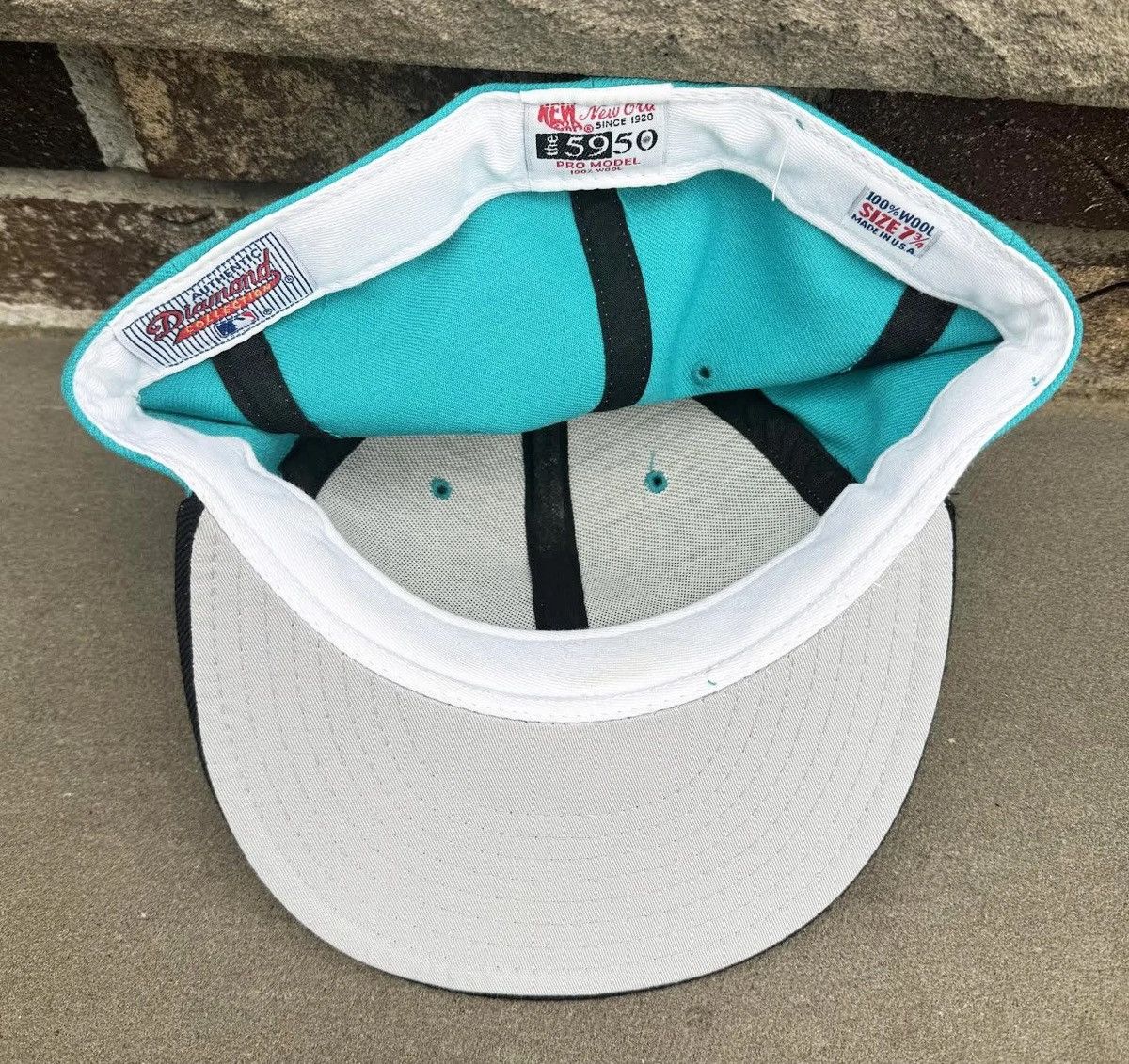New Era Vintage New Era Florida Marlins Fitted On Field Hat 7 3/4 Size ONE SIZE - 4 Thumbnail