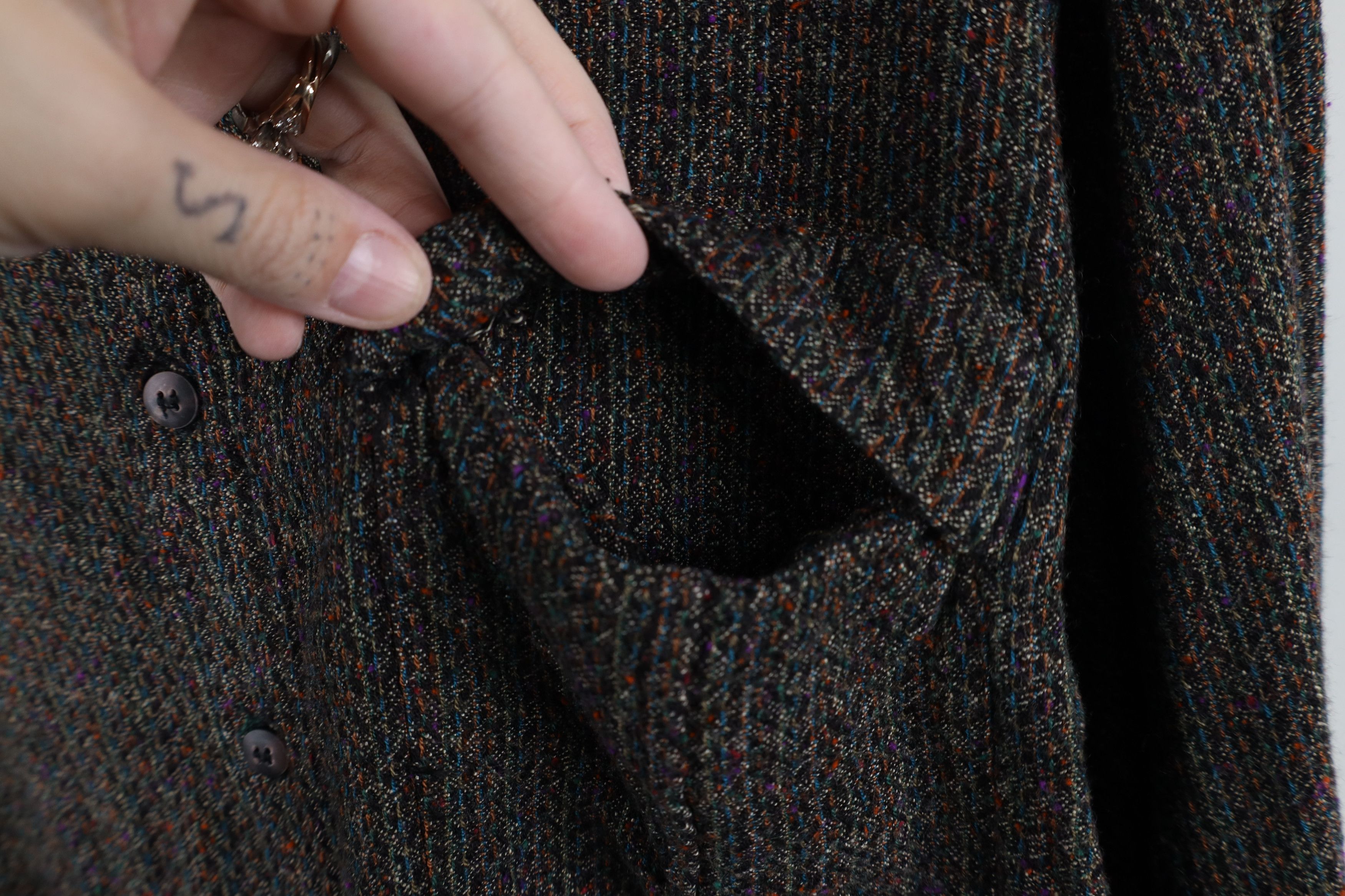 Vintage Vintage 90s Streetwear Knit Heavyweight Button Shirt USA Size US M / EU 48-50 / 2 - 4 Thumbnail