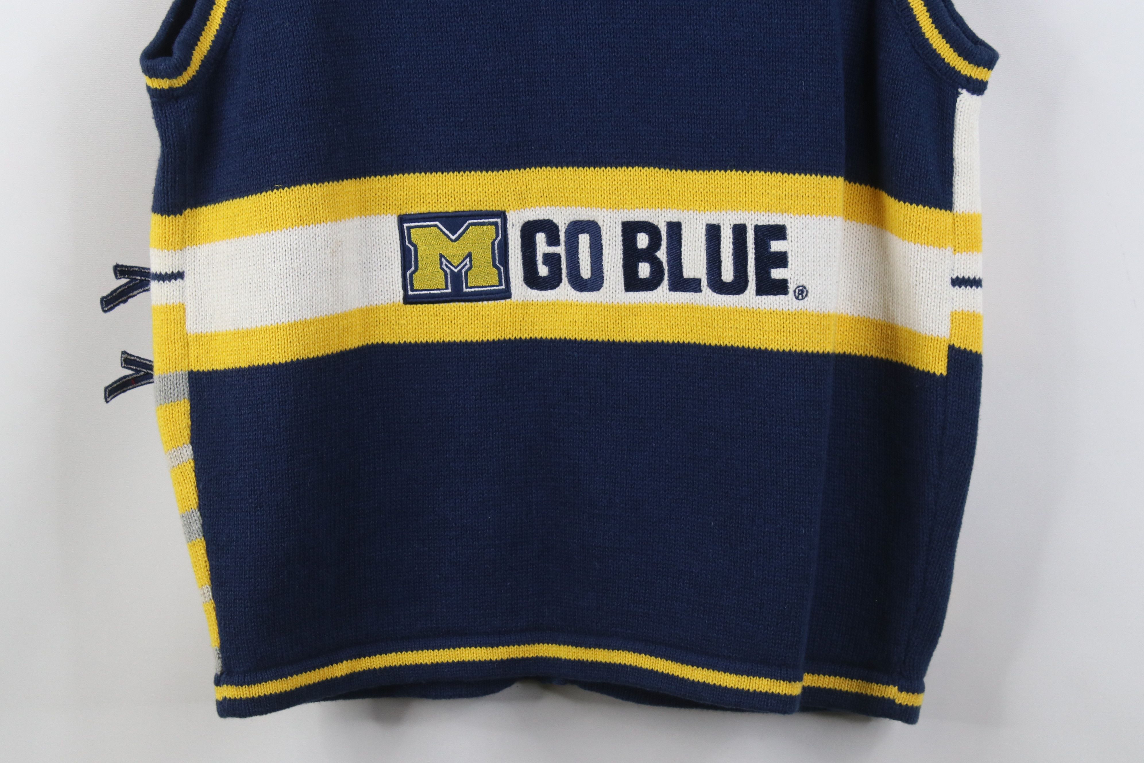 Vintage Vintage 90s University of Michigan Football Cardigan Sweater Size M / US 6-8 / IT 42-44 - 14 Thumbnail